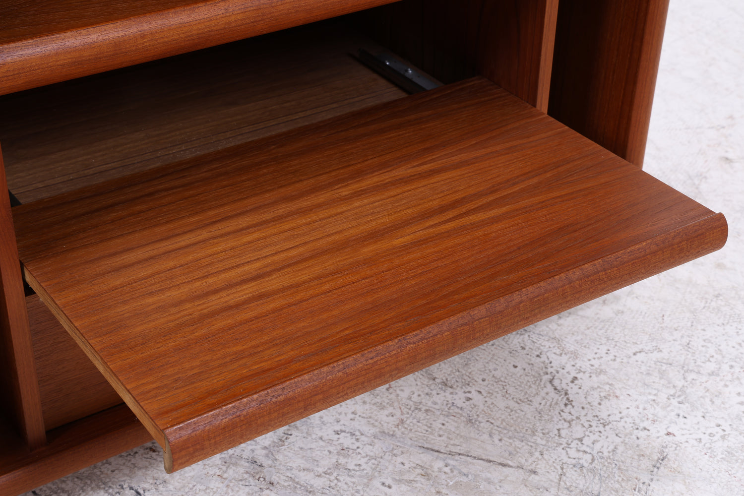 Vintage Teak Phonoschrank | Rollkommode | HiFi Möbel | 70er Jahre