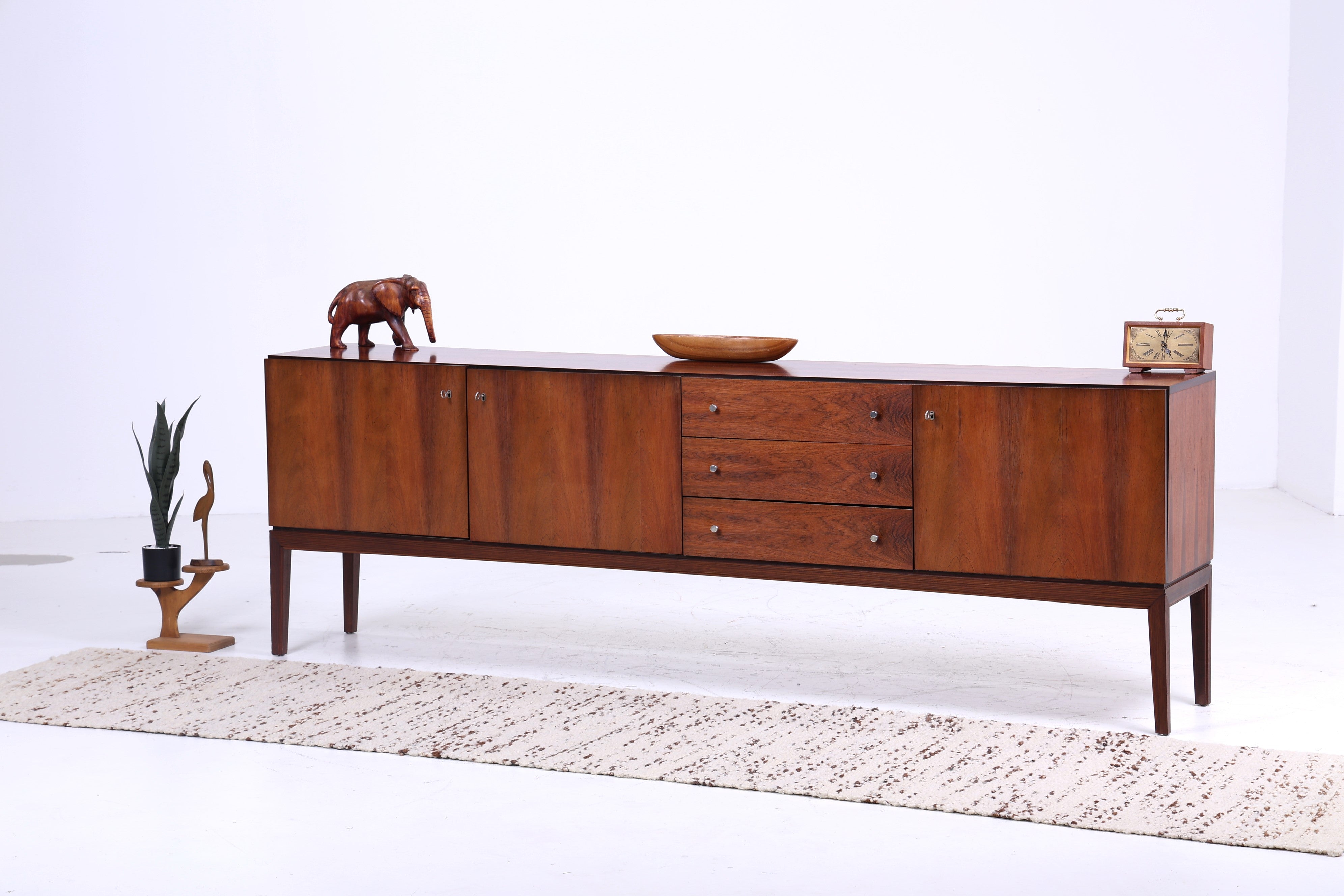 Palisander Palette Sideboard 60er Jahre Mid Century Vintage Schubladen Schrank Retro Holz Aufbewahrung