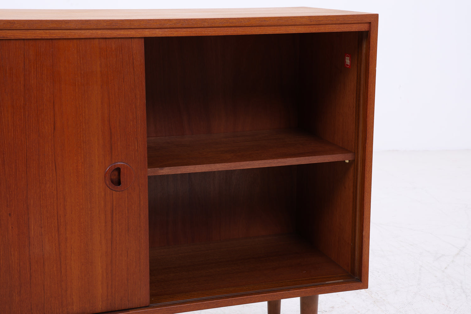 Musterring Teak Kommode | Vintage Schrank | Schiebetür &amp; Schubladen