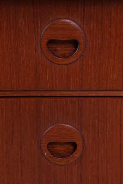 Musterring Teak Kommode | Vintage Schrank | Schiebetür &amp; Schubladen