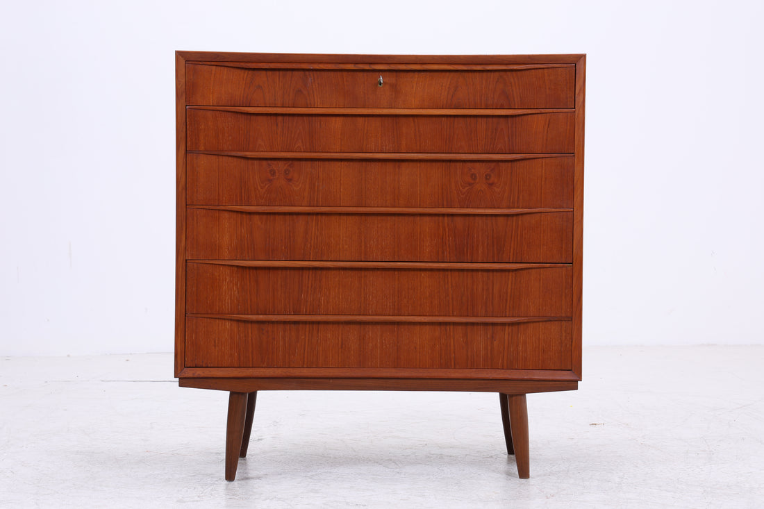 Vintage Teak Tallboy | Mid Century Kommode | Danish Design