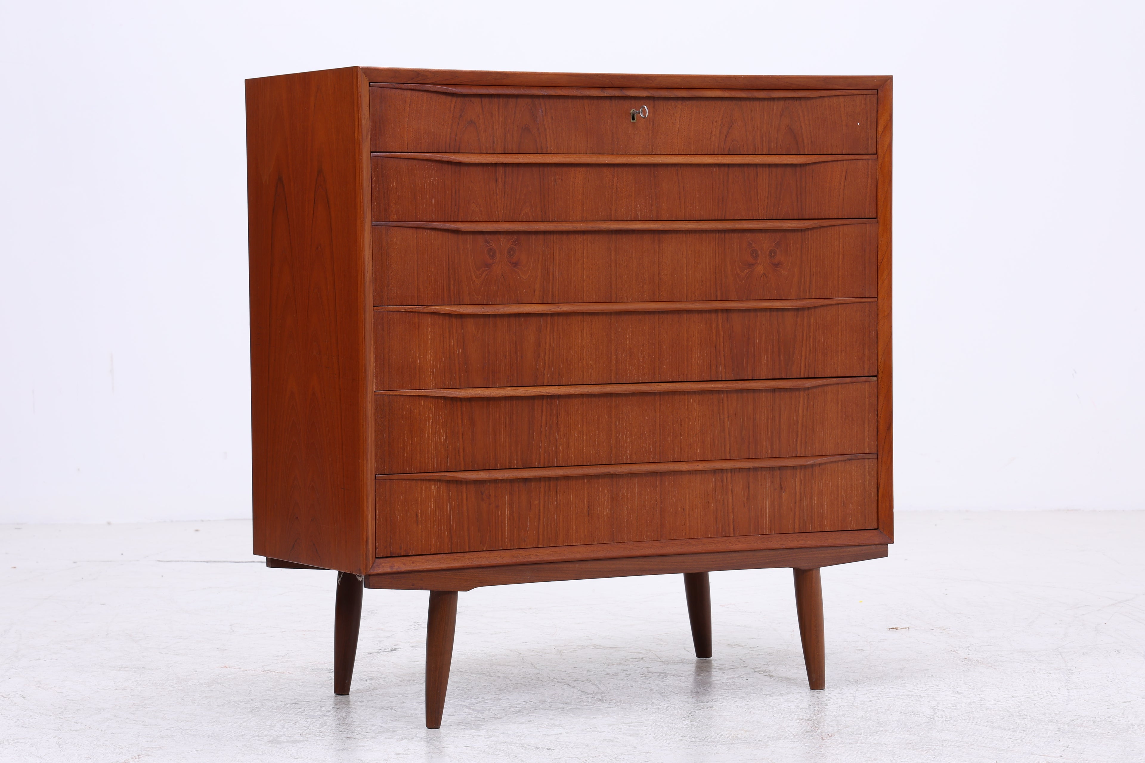 Vintage Teak Tallboy | Mid Century Kommode | Danish Design