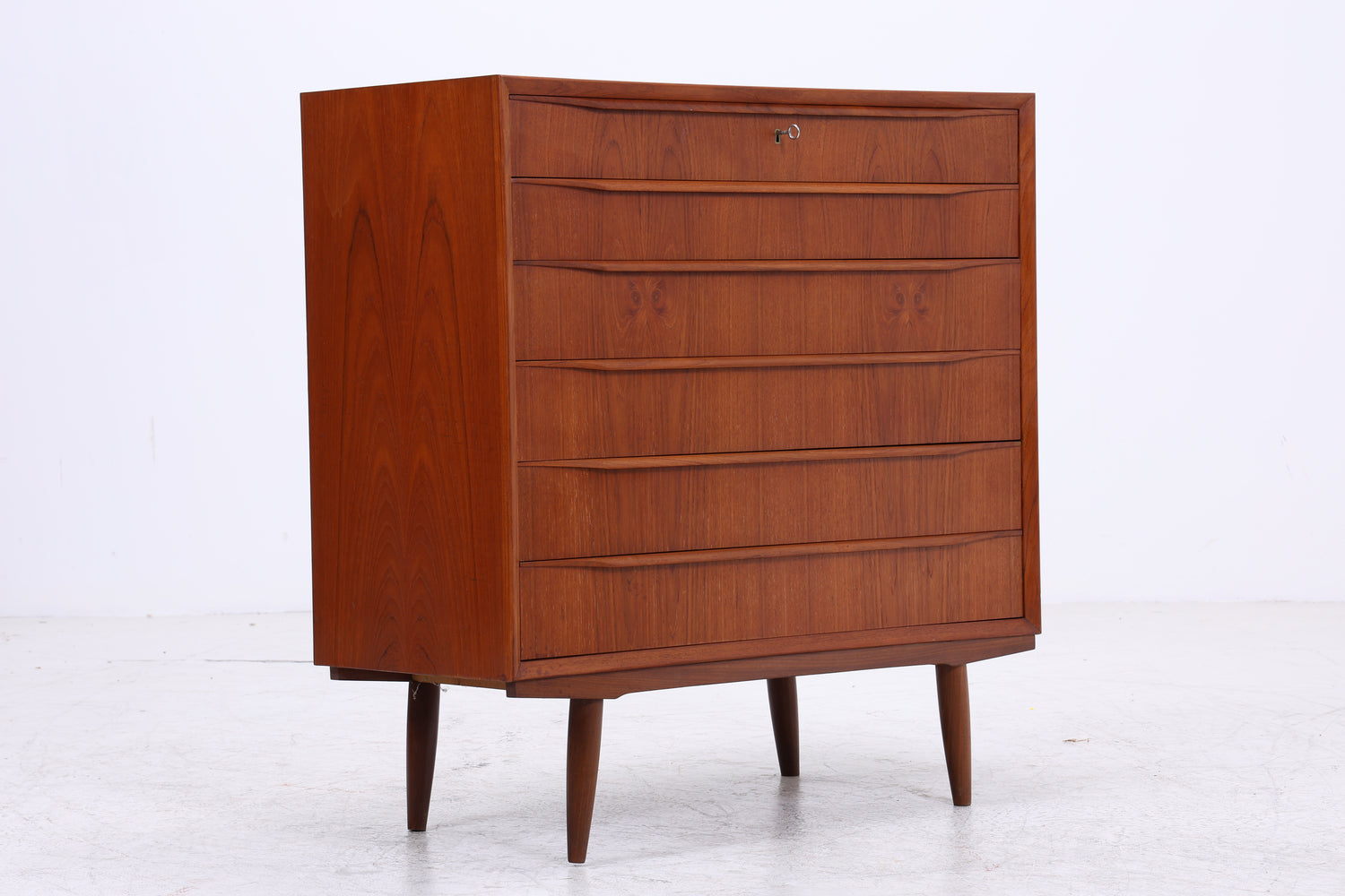 Vintage Teak Tallboy | Mid Century Kommode | Danish Design