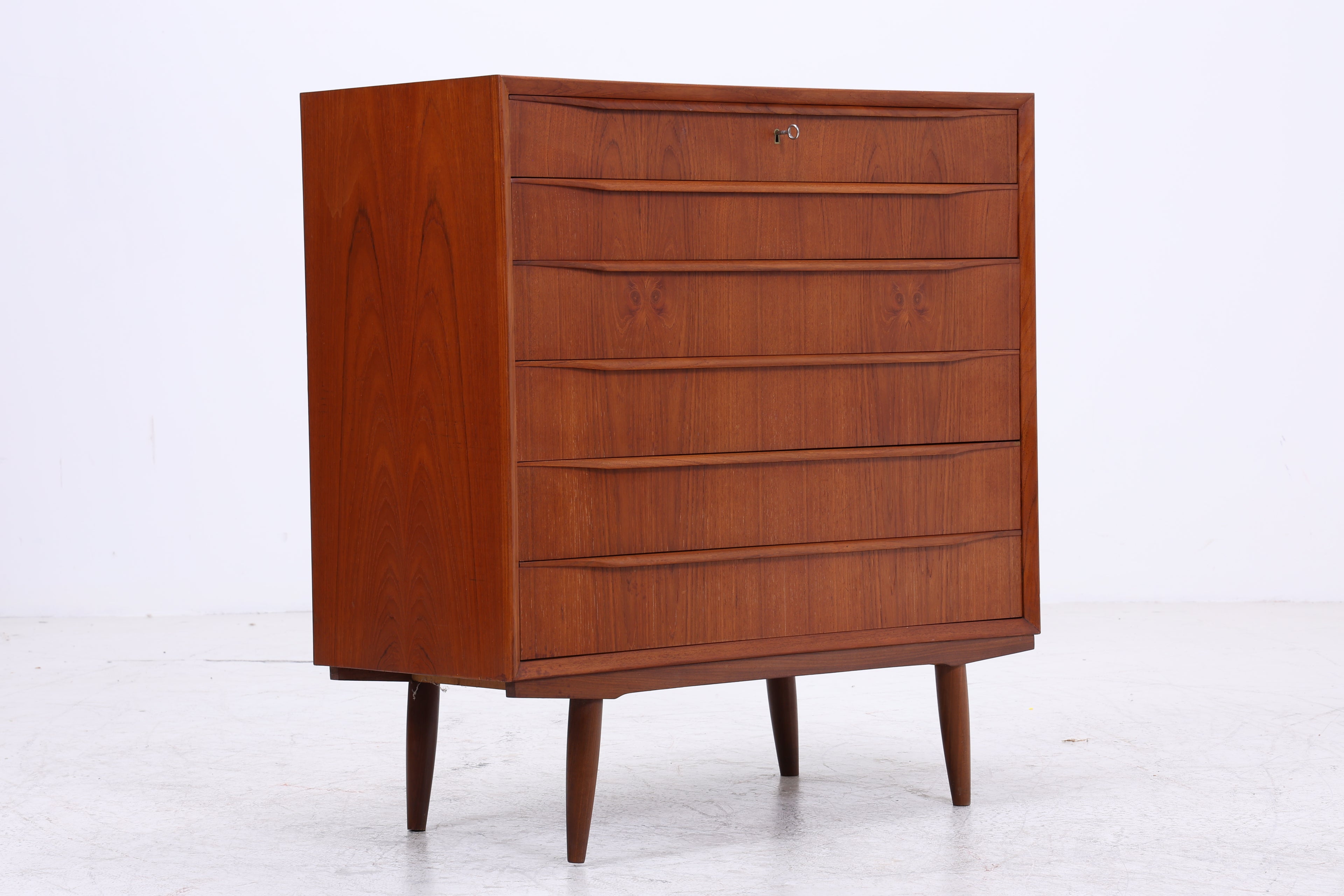 Vintage Teak Tallboy | Mid Century Kommode | Danish Design