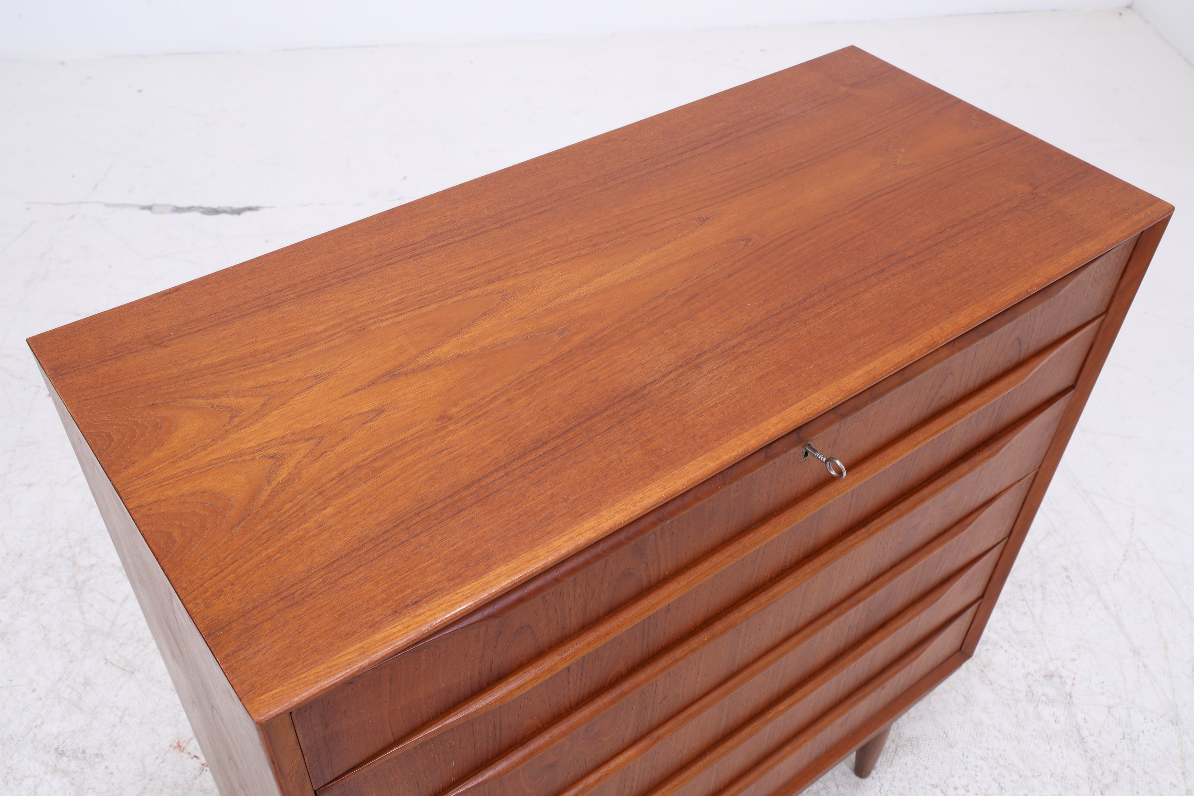 Vintage Teak Tallboy | Mid Century Kommode | Danish Design