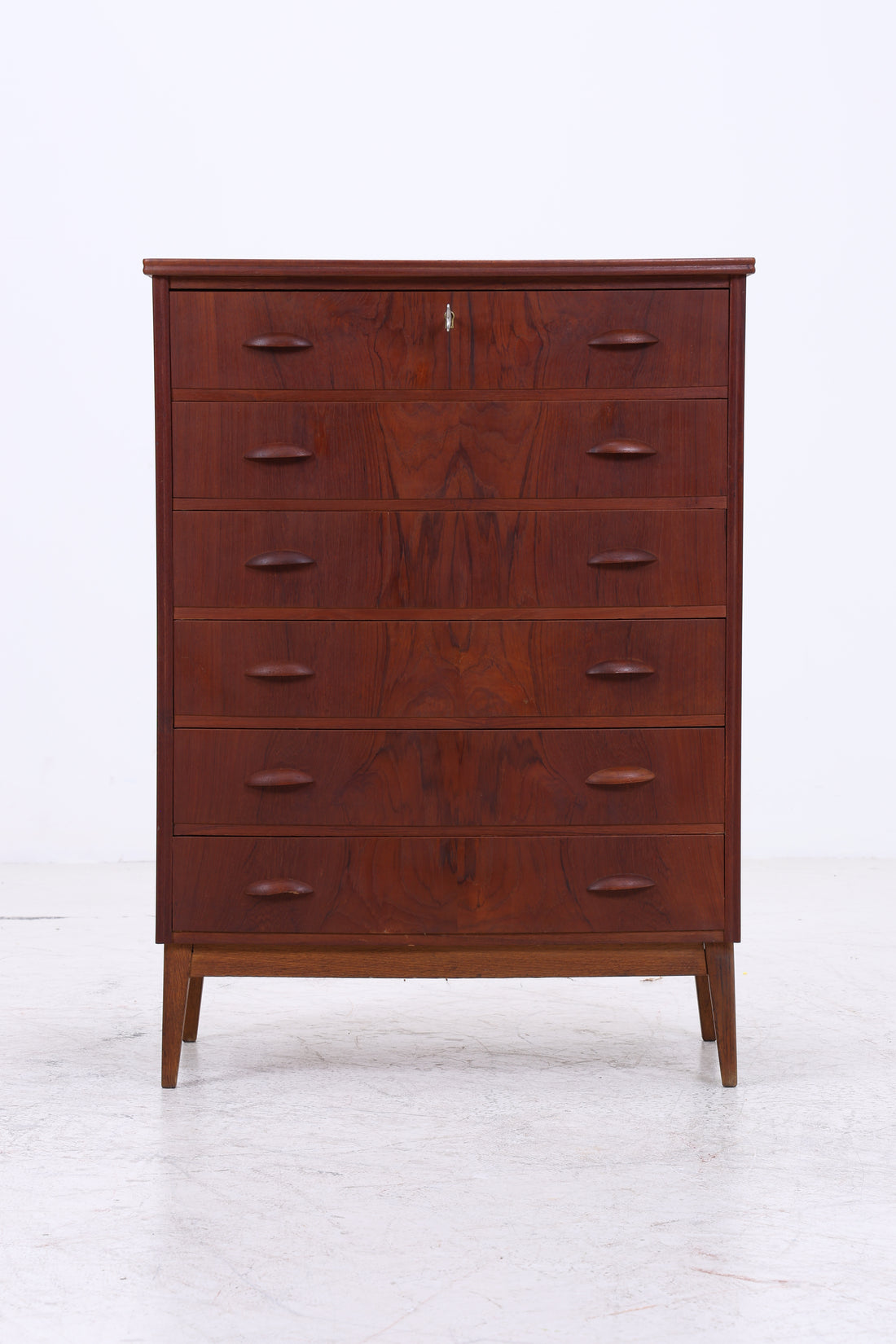 Vintage Teak Tallboy | Mid Century Kommode | Danish Design