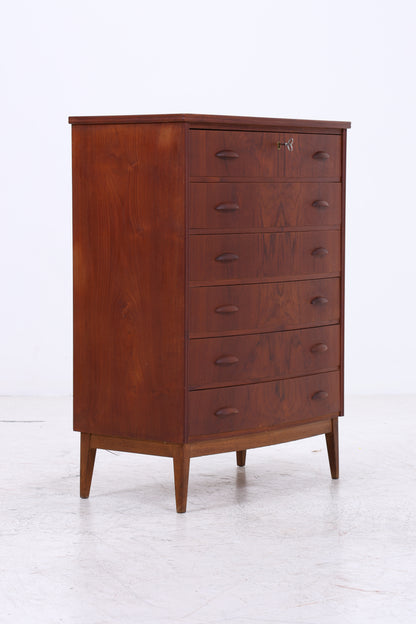 Vintage Teak Tallboy | Mid Century Kommode | Danish Design