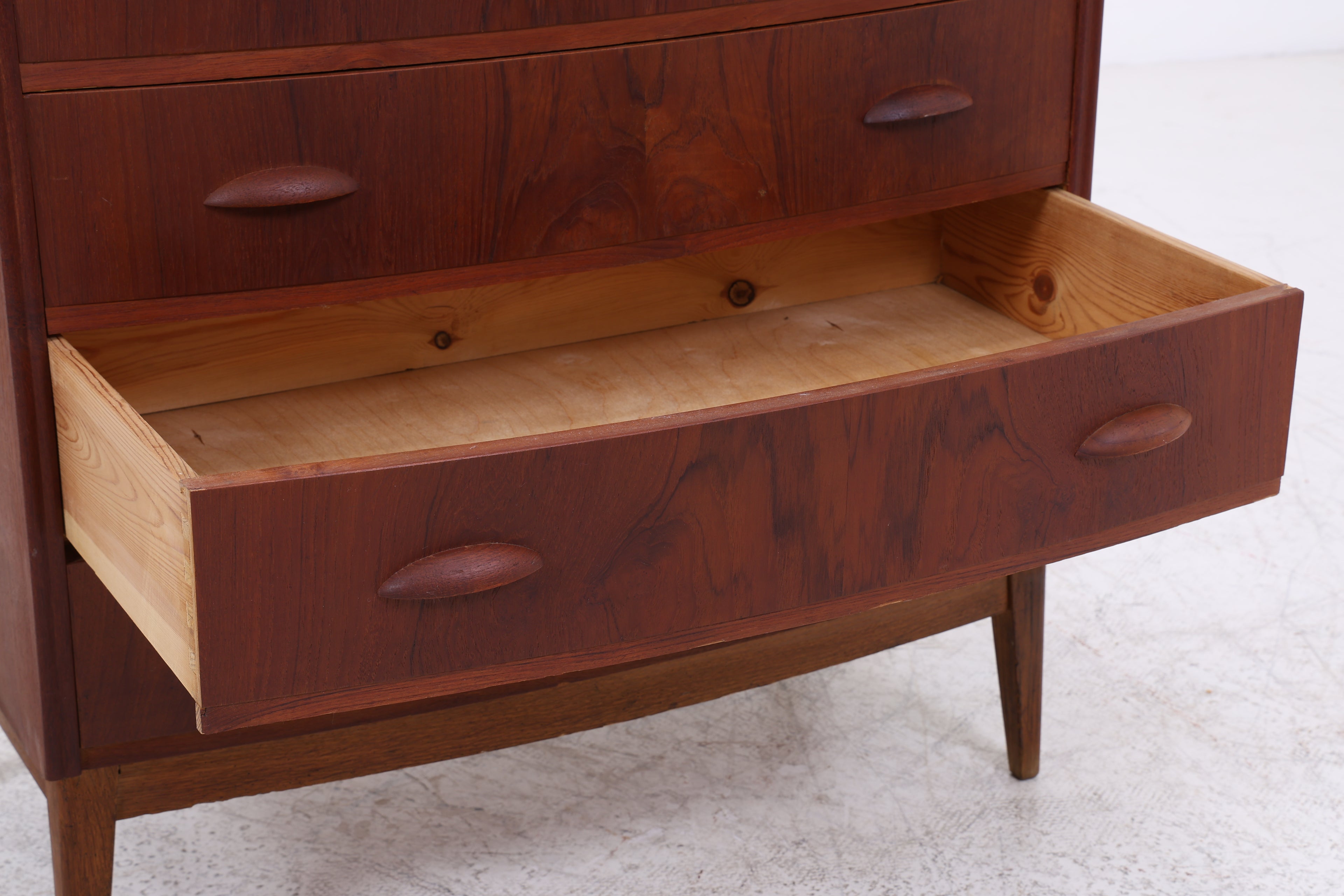 Vintage Teak Tallboy | Mid Century Kommode | Danish Design