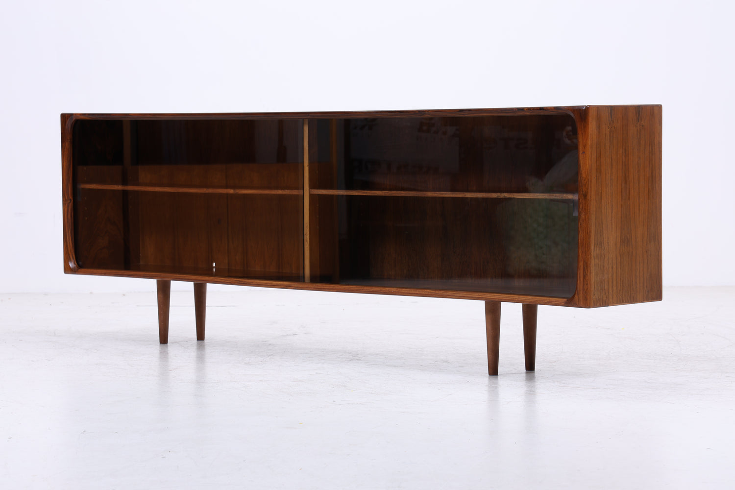 Vintage Palisander Sideboard | Mid Century | Glasschiebetüren | 60er