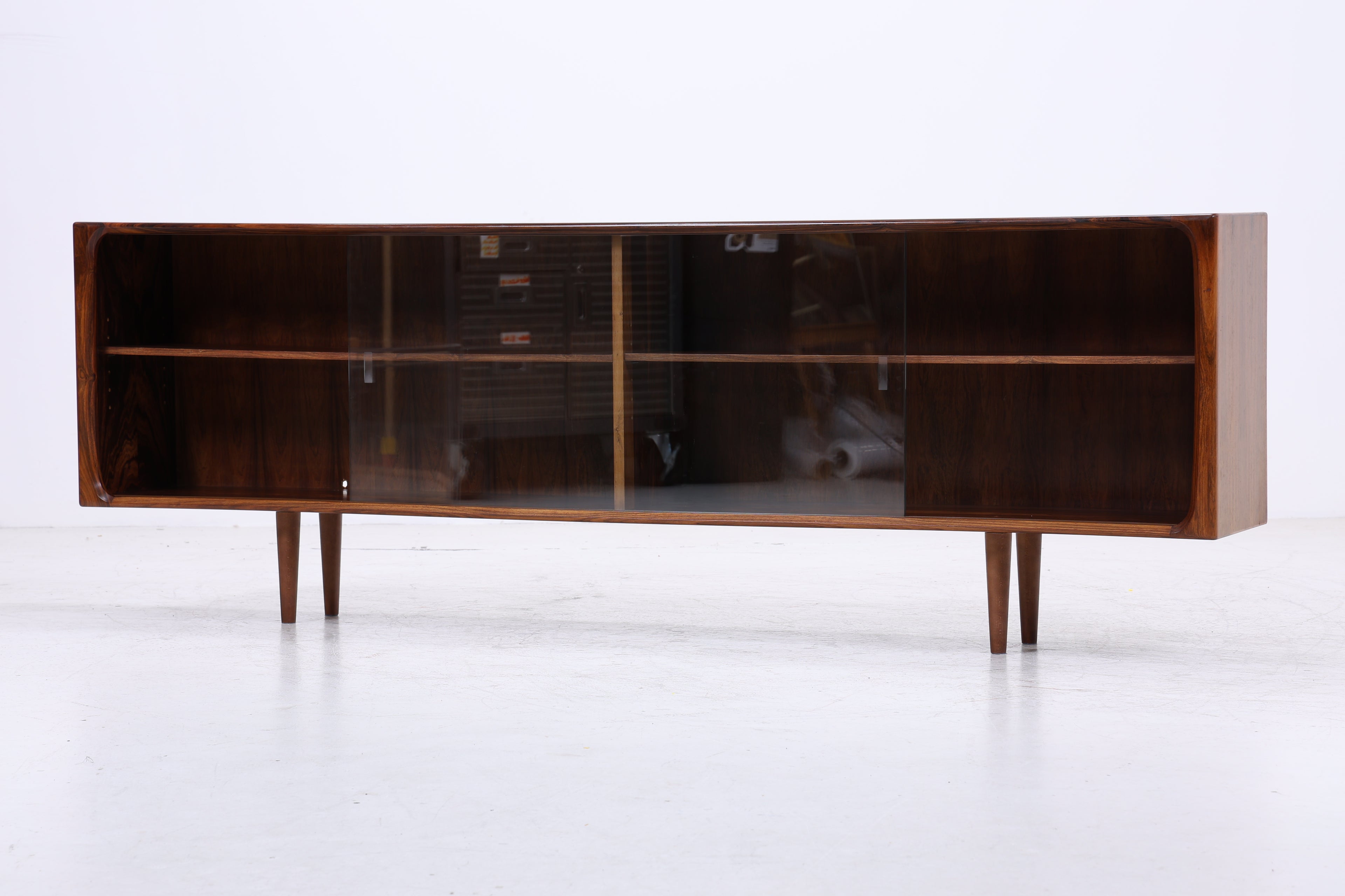 Vintage Palisander Sideboard | Mid Century | Glasschiebetüren | 60er