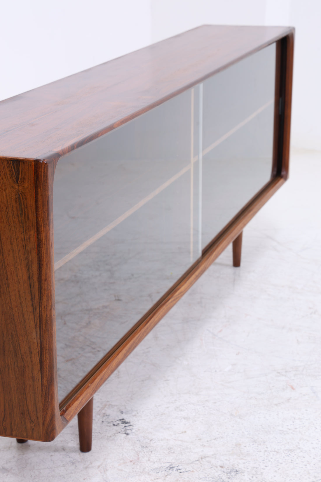 Vintage Palisander Sideboard | Mid Century | Glasschiebetüren | 60er
