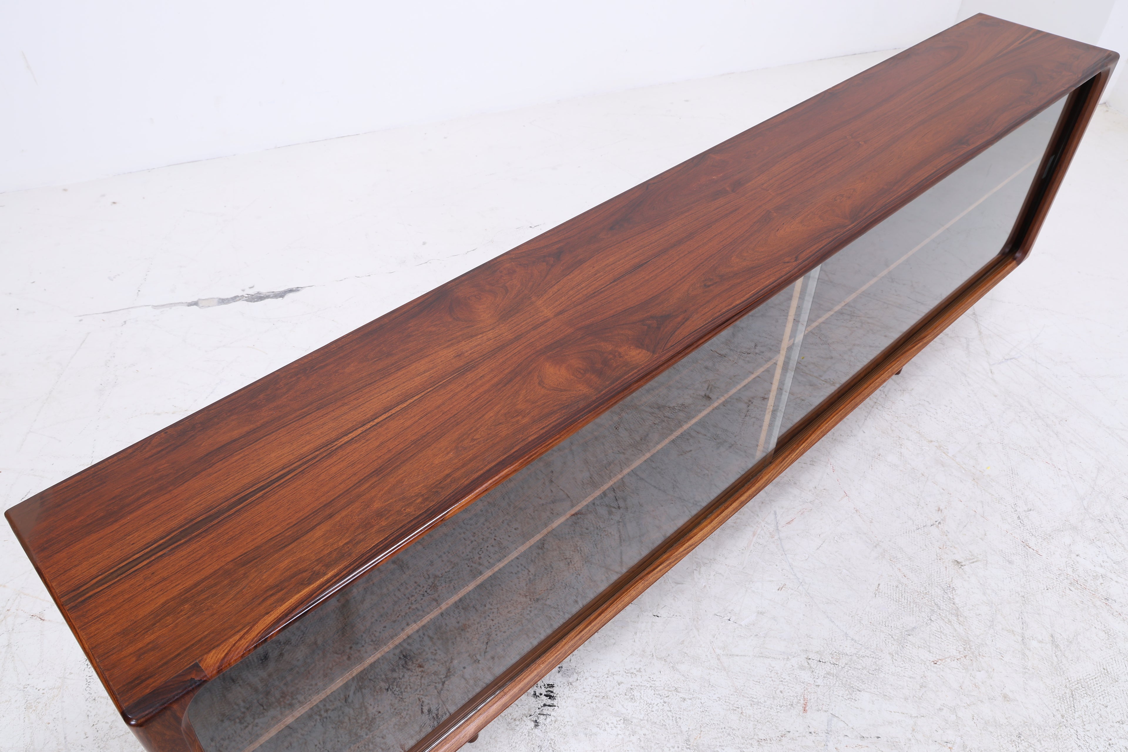 Vintage Palisander Sideboard | Mid Century | Glasschiebetüren | 60er
