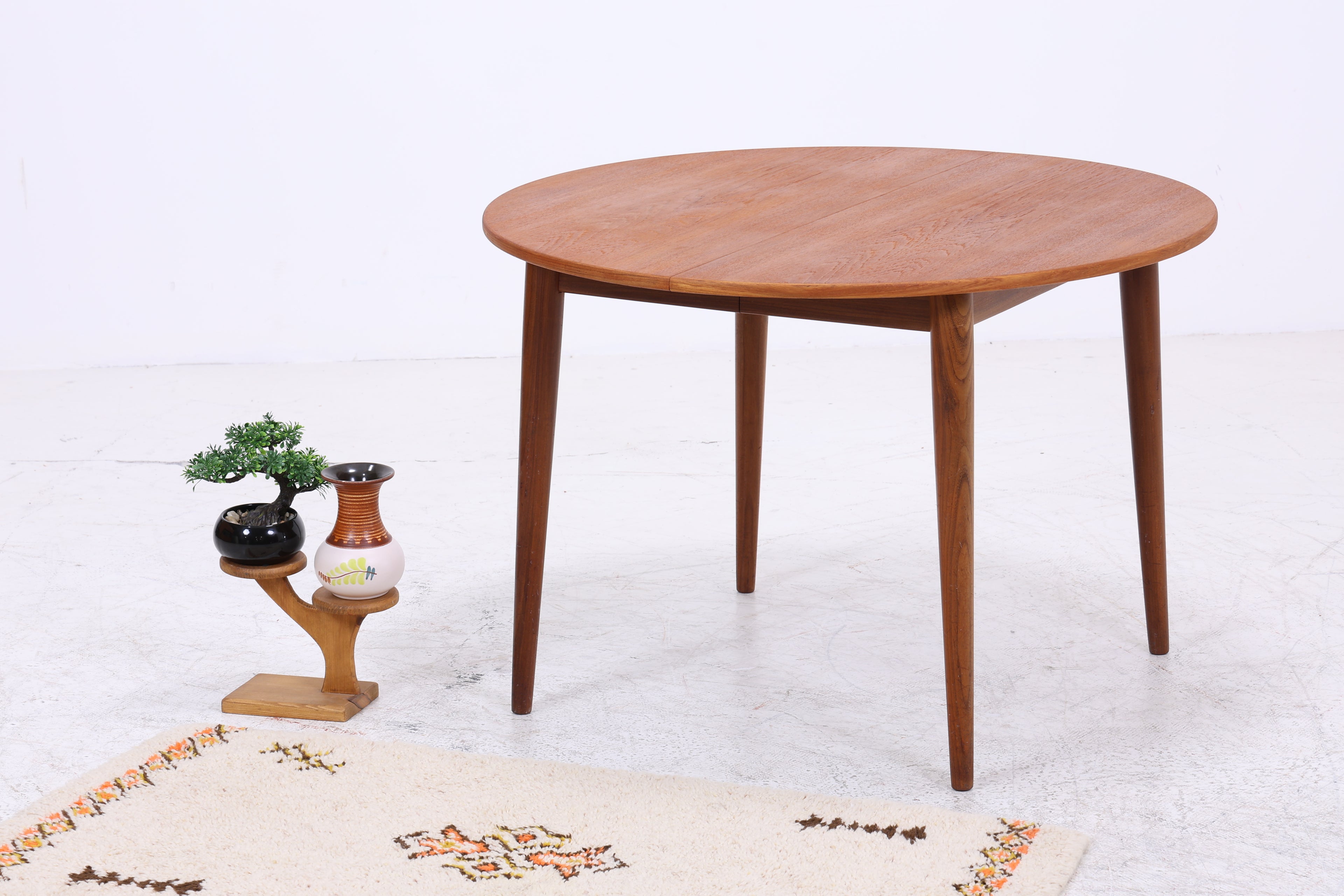 Vintage Teak Esstisch | Runder Esstisch | Danish Design