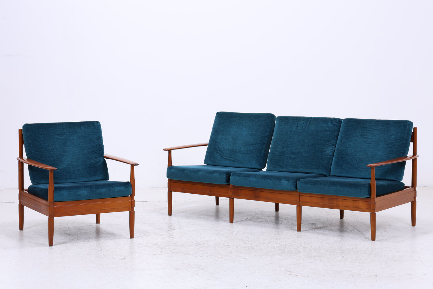 Grete Jalk Teak Sofa | Vintage 3-Sitzer | Danish Design