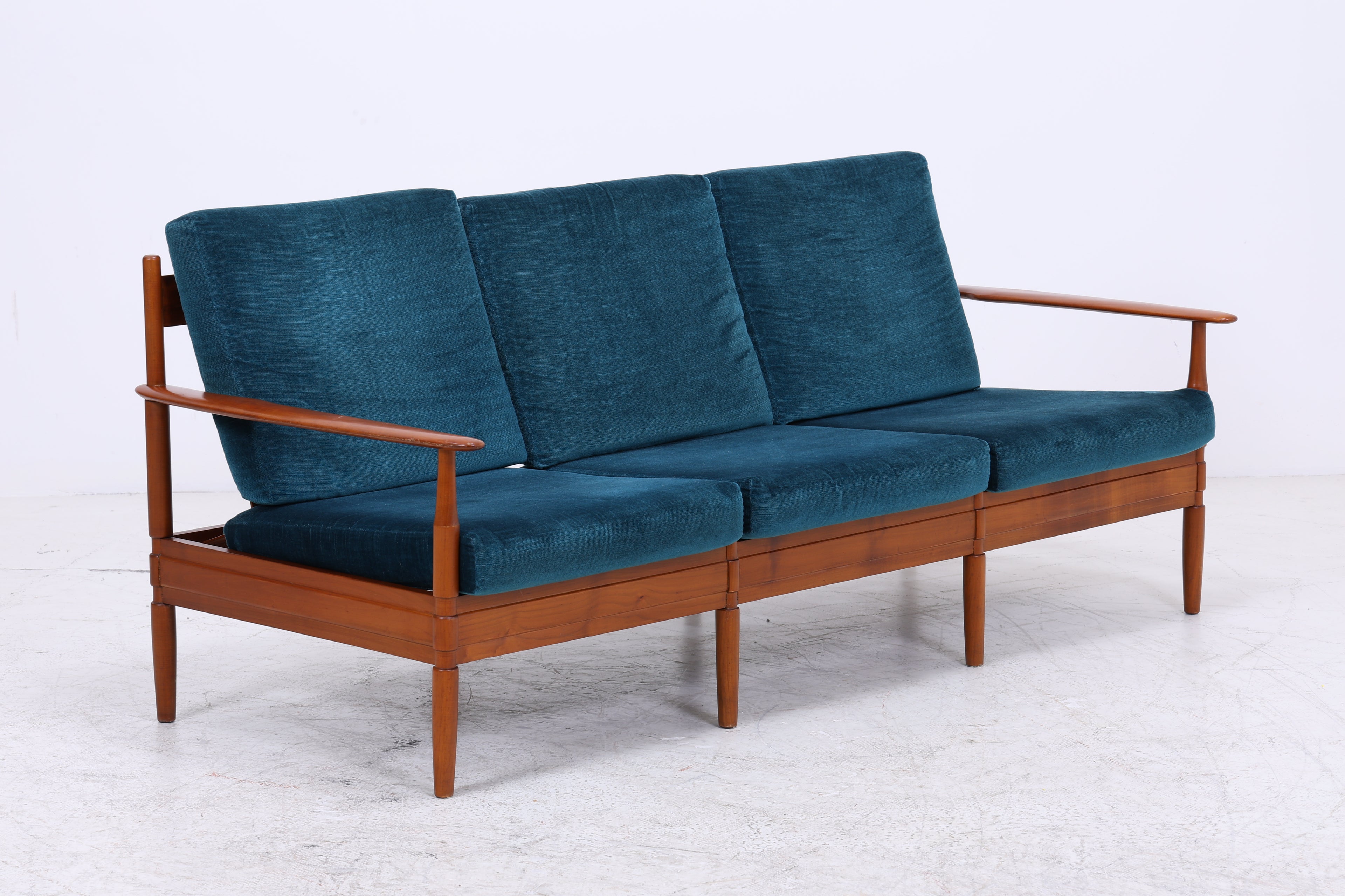 Grete Jalk Teak Sofa | Vintage 3-Sitzer | Danish Design