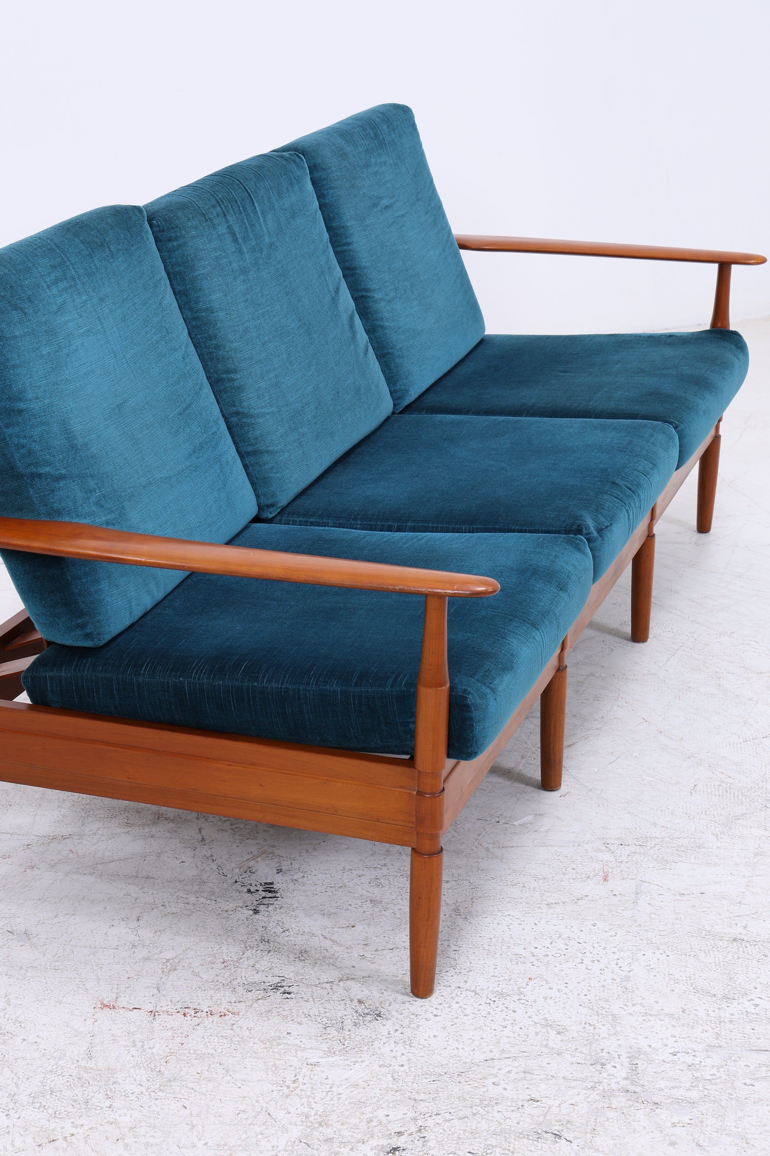 Grete Jalk Teak Sofa | Vintage 3-Sitzer | Danish Design