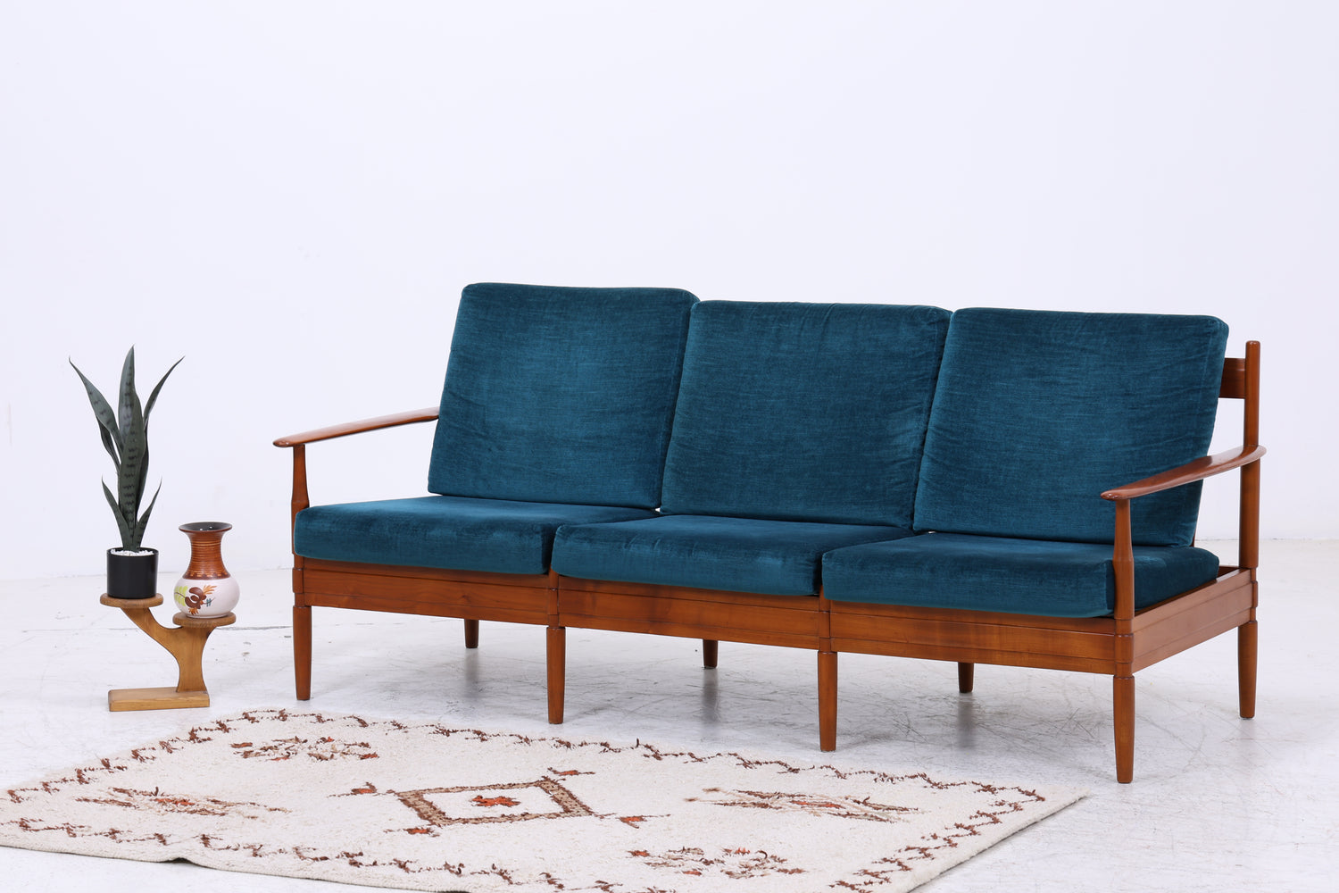Grete Jalk Teak Sofa | Vintage 3-Sitzer | Danish Design
