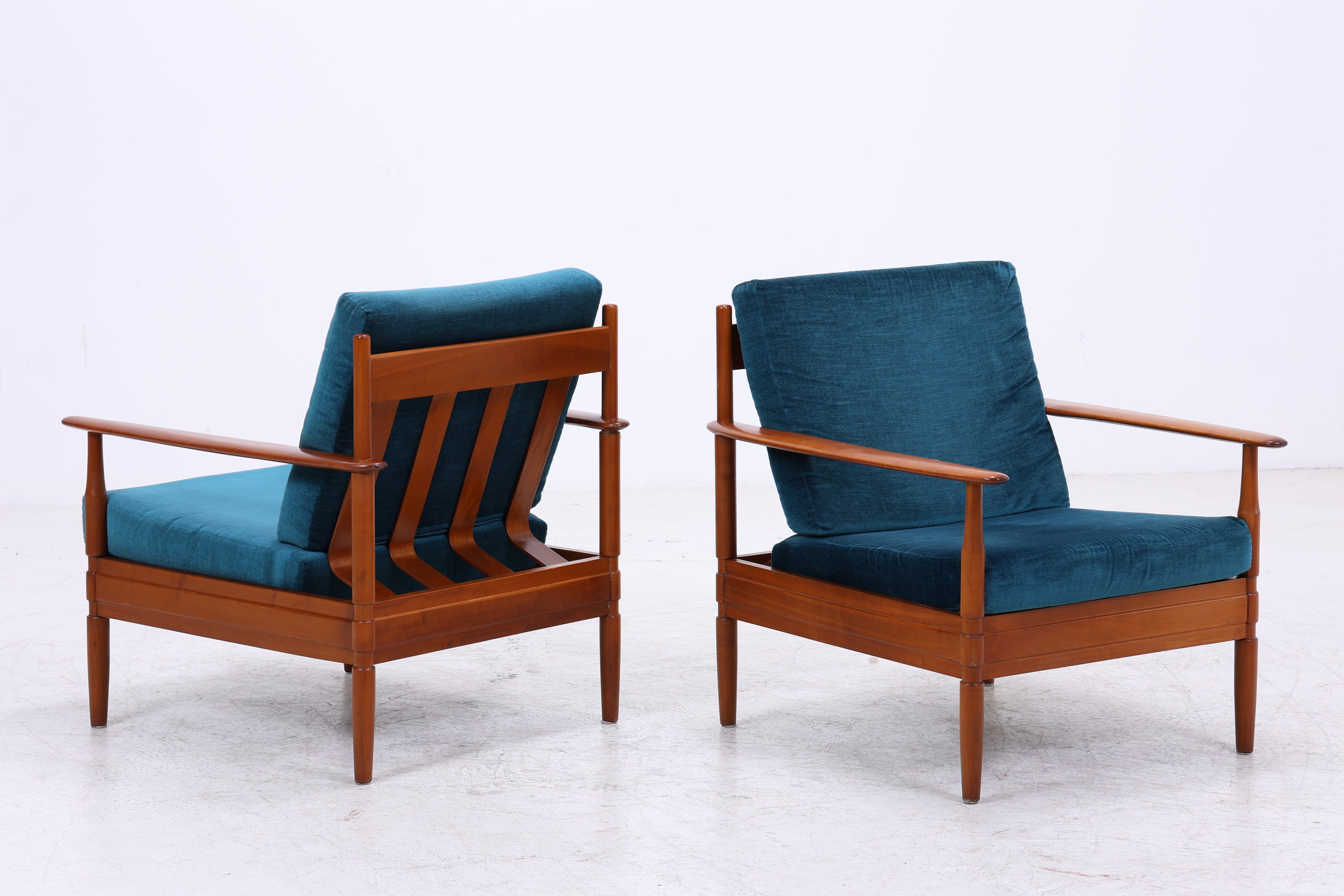 Grete Jalk Teak Sessel Set | 2 Lounge Chairs | Danish Design