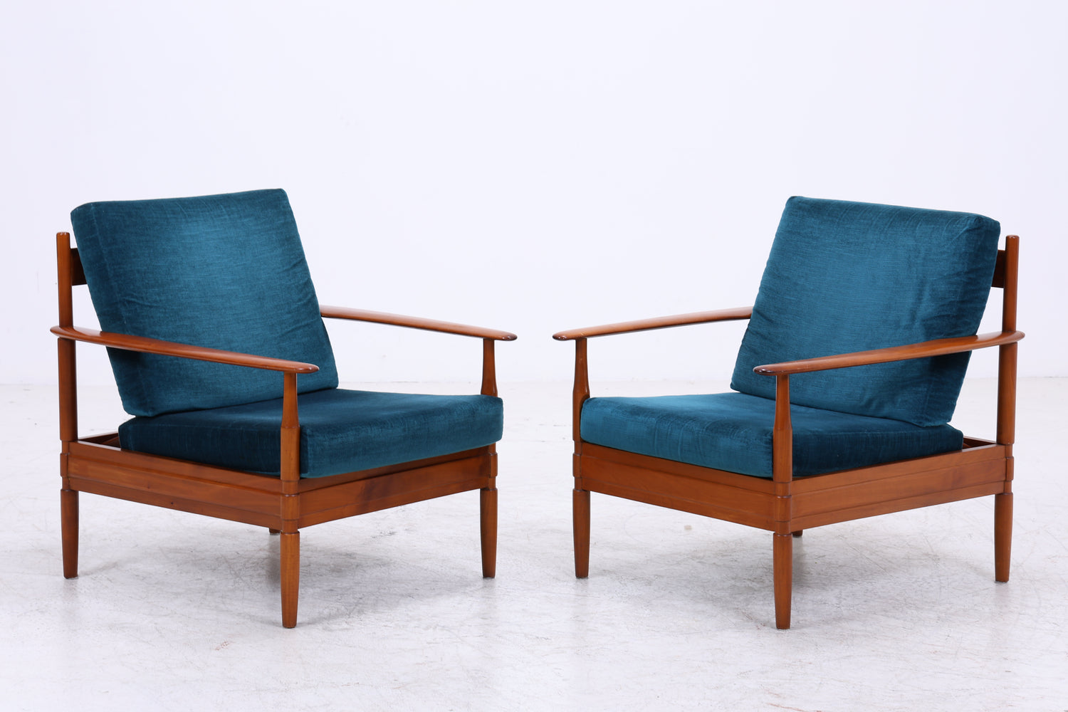 Grete Jalk Teak Sessel Set | 2 Lounge Chairs | Danish Design