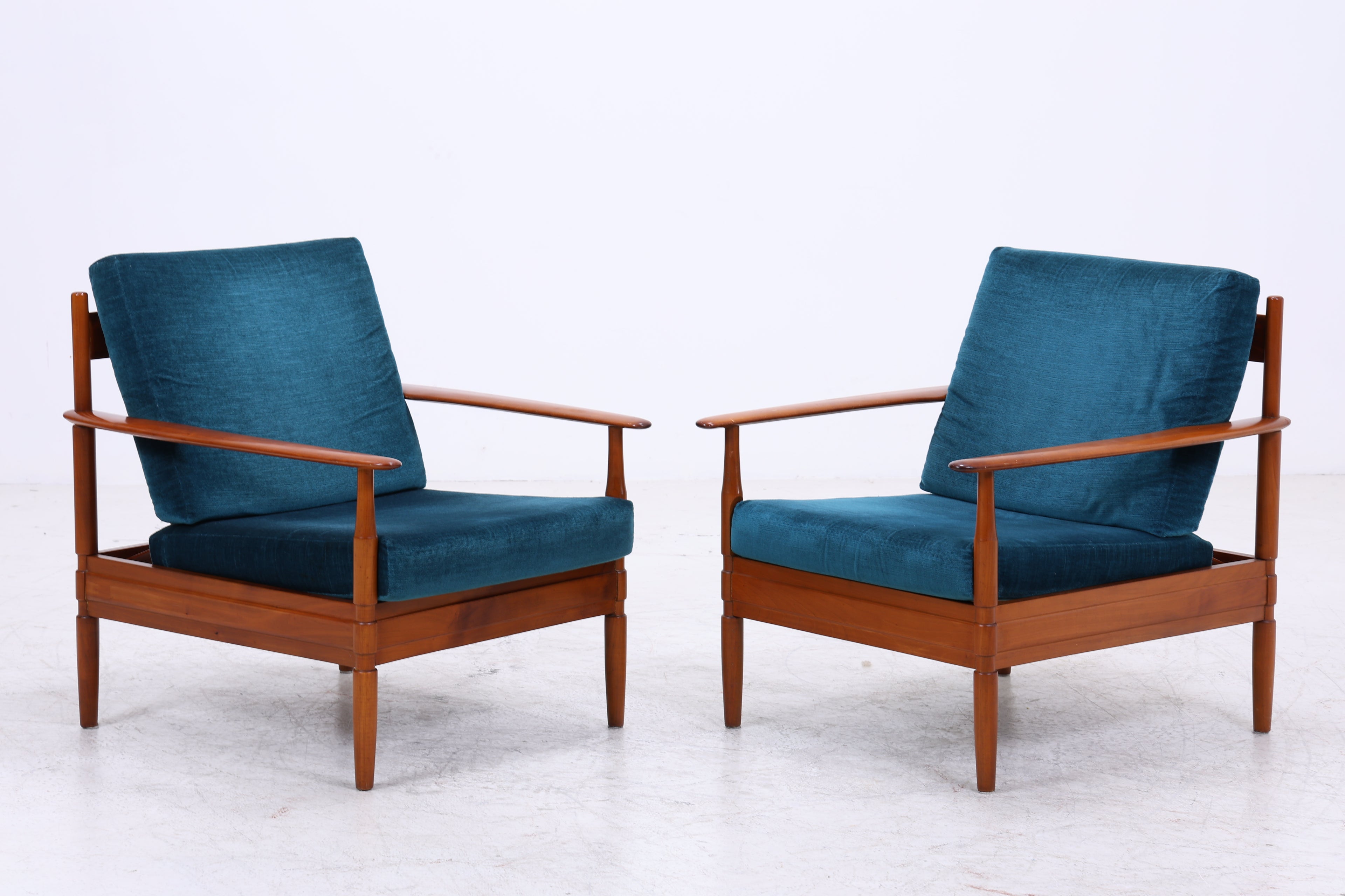 Grete Jalk Teak Sessel Set | 2 Lounge Chairs | Danish Design