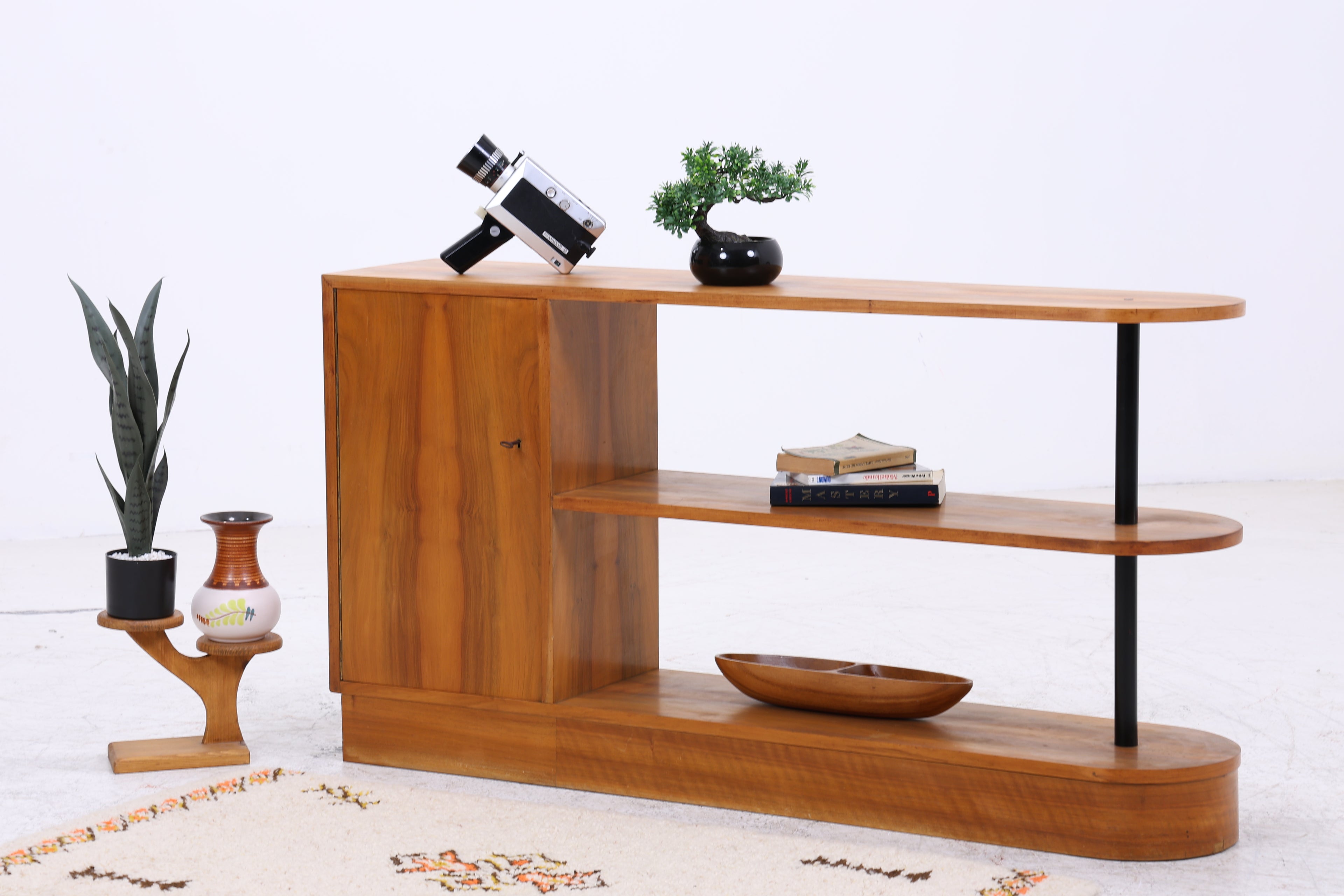 Vintage Raumteiler Regal | Mid Century Bücherschrank | 50er Jahre