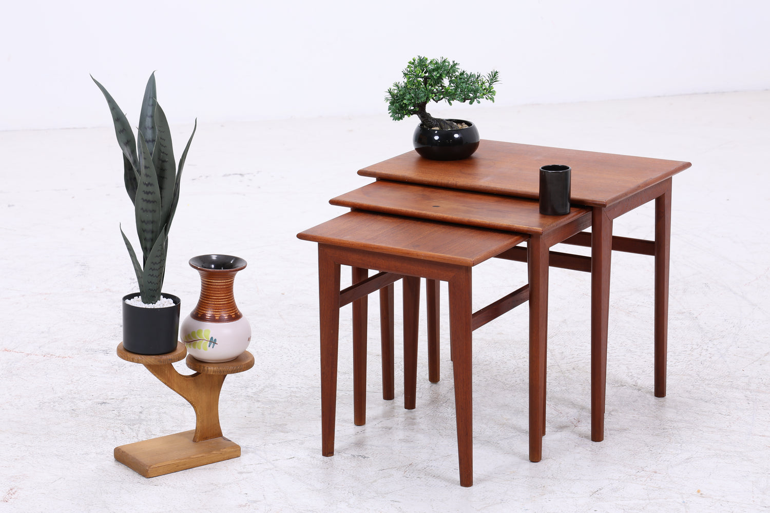 Vintage Teak Satztische | 3er Set | Mid Century | Danish Design
