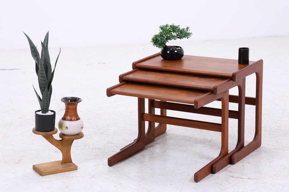 Vintage Teak Satztische | 3er Set | Danish Design | Mid Century