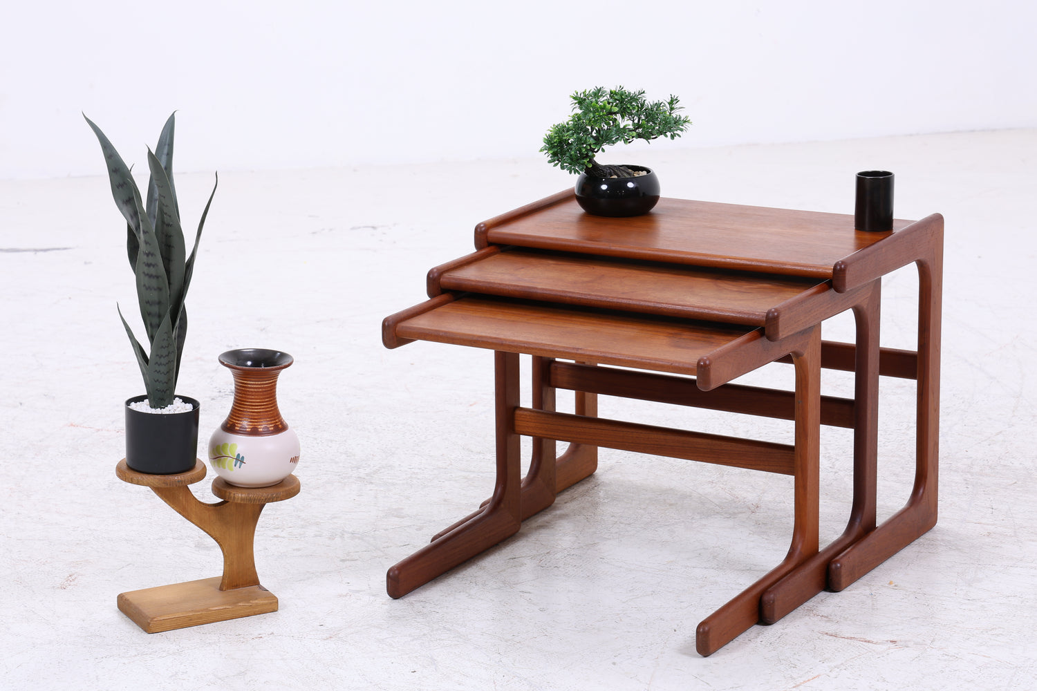Vintage Teak Satztische | 3er Set | Danish Design | Mid Century