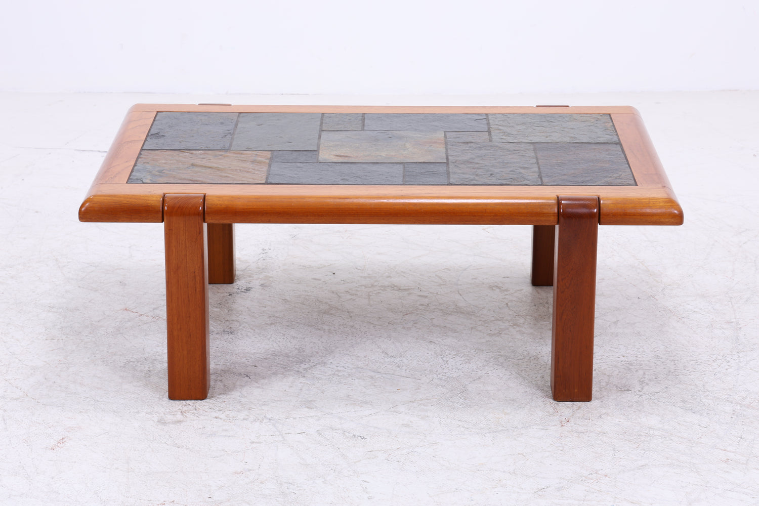 Vintage Couchtisch Teak | Schieferplatte | Danish Design | Mid Century