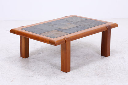 Vintage Couchtisch Teak | Schieferplatte | Danish Design | Mid Century