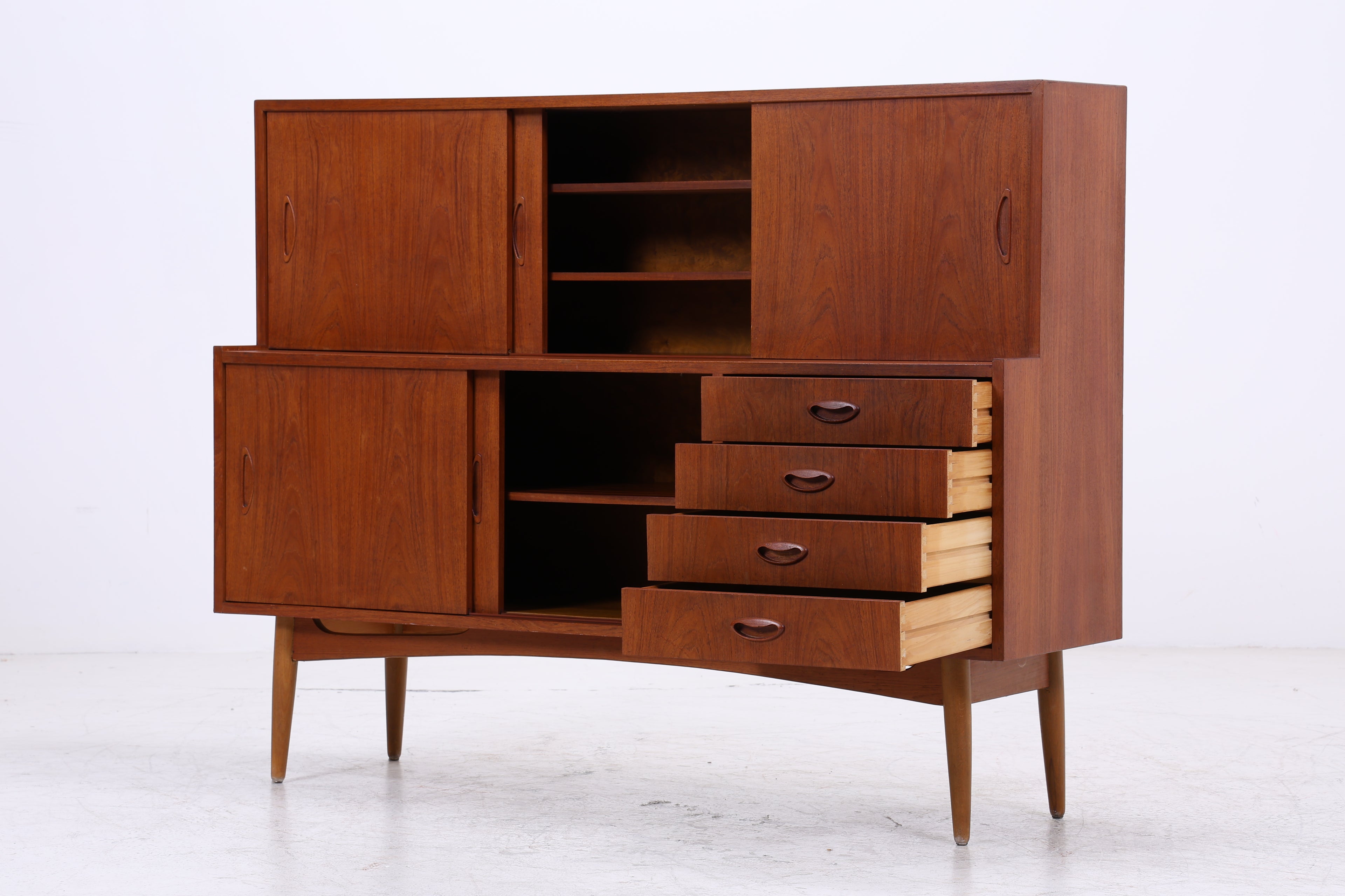 Vintage Teak Highboard | Mid Century | Danish Design | 60er Jahre