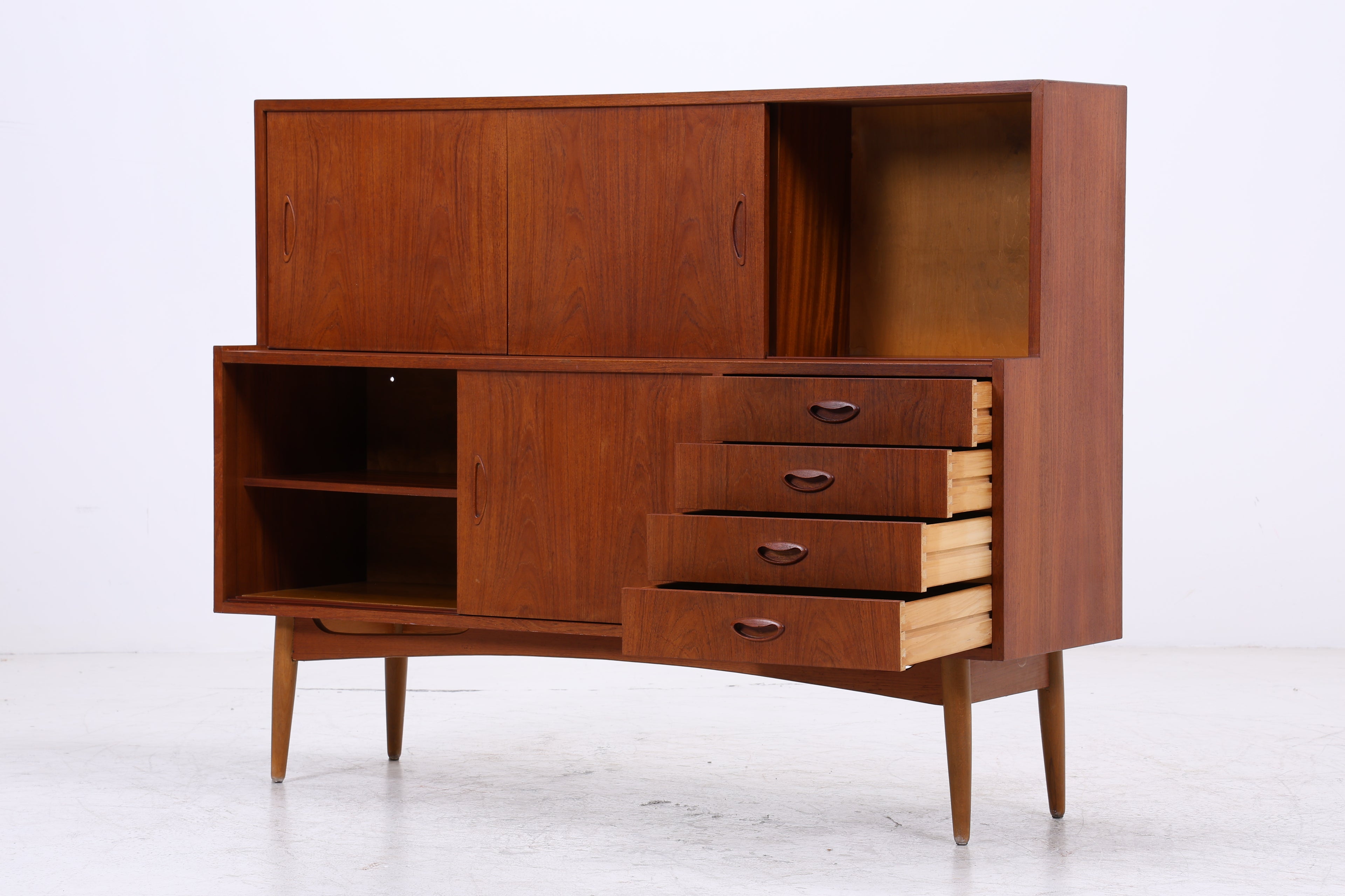 Vintage Teak Highboard | Mid Century | Danish Design | 60er Jahre
