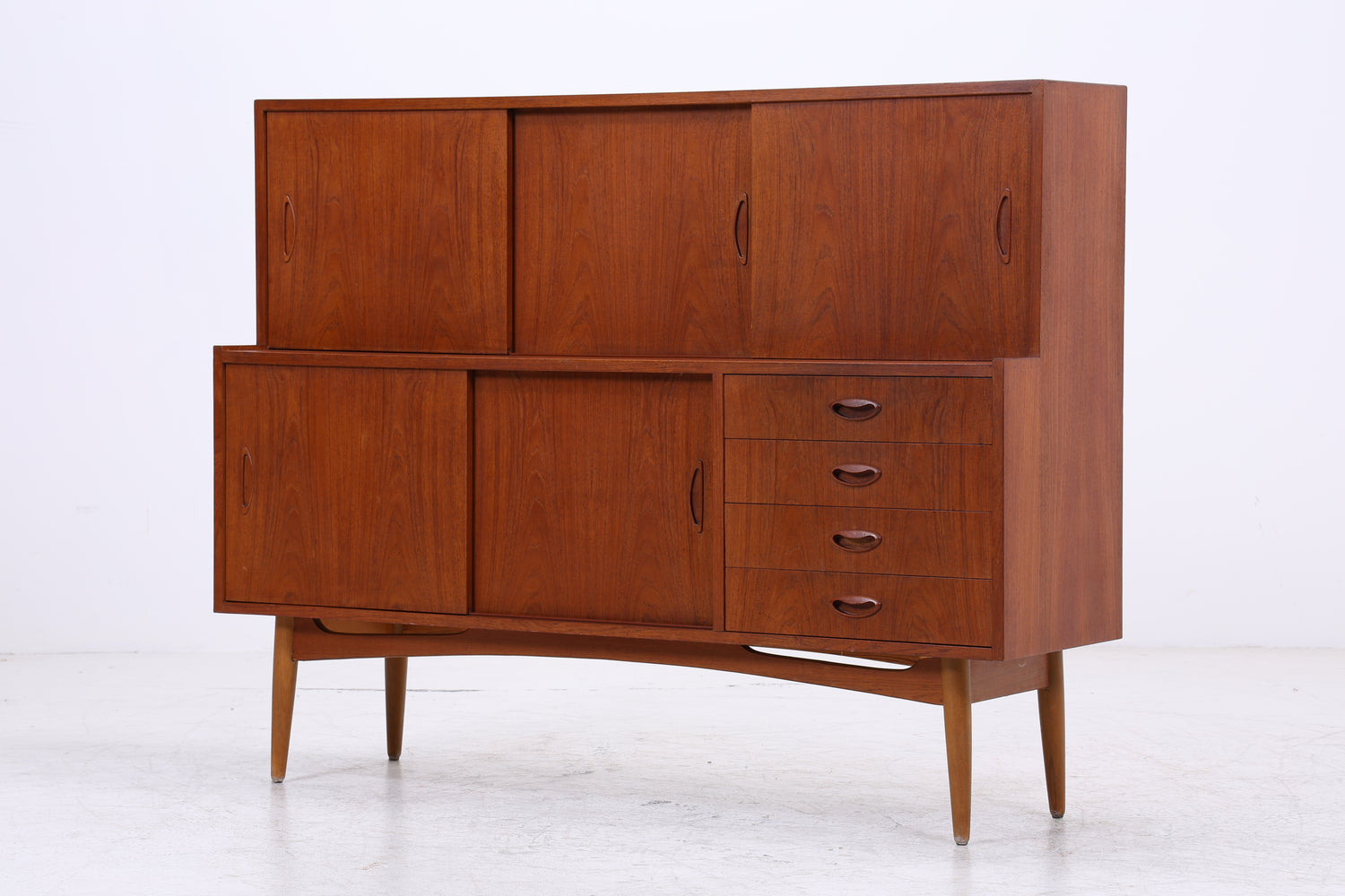 Vintage Teak Highboard | Mid Century | Danish Design | 60er Jahre