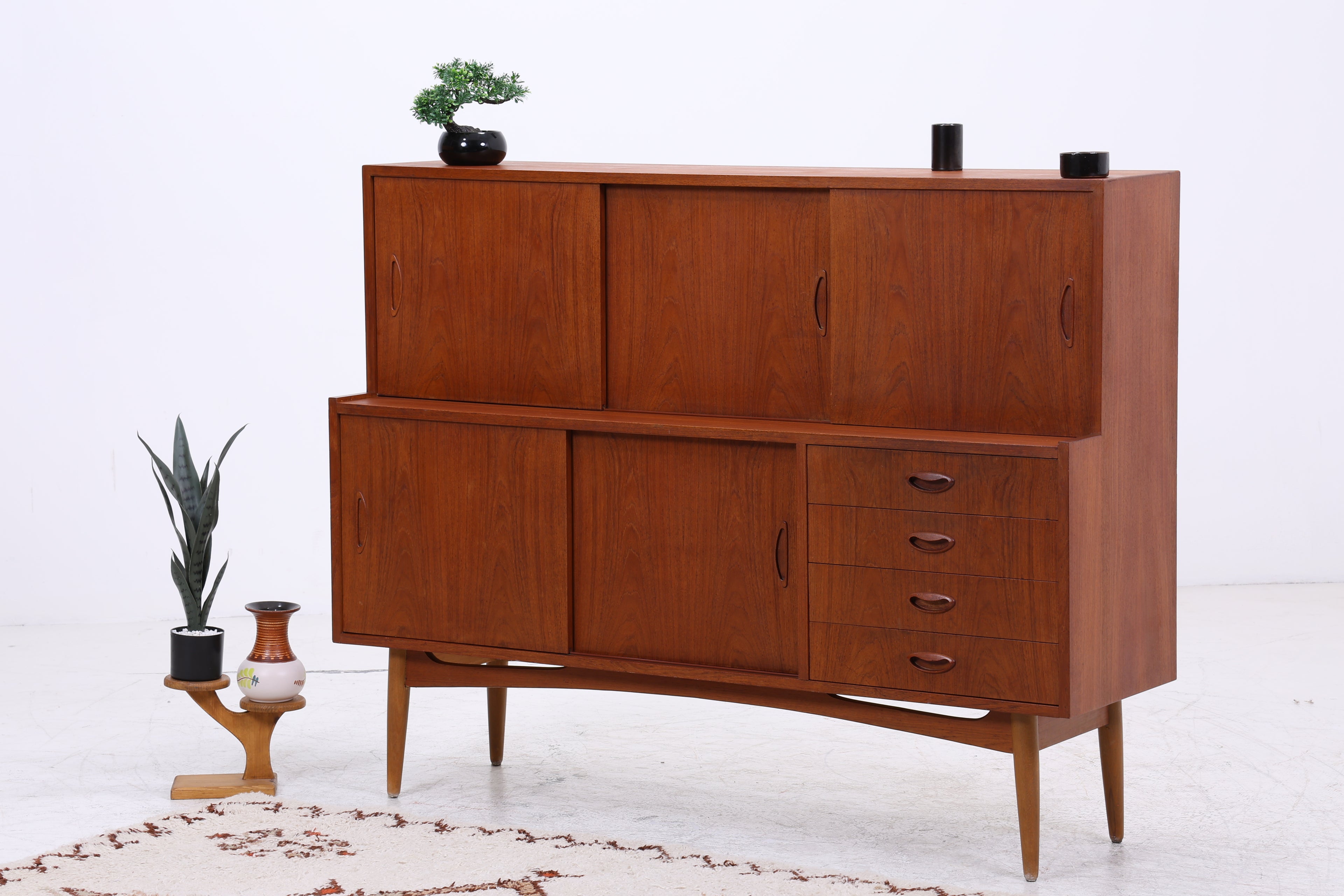 Vintage Teak Highboard | Mid Century | Danish Design | 60er Jahre