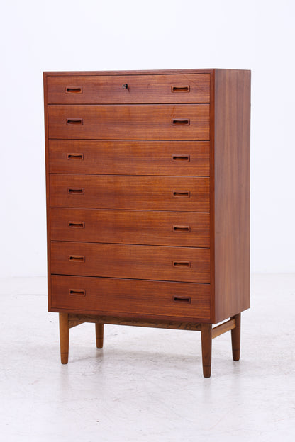 Vintage Teak Tallboy | Mid Century Kommode | 7 Schubladen