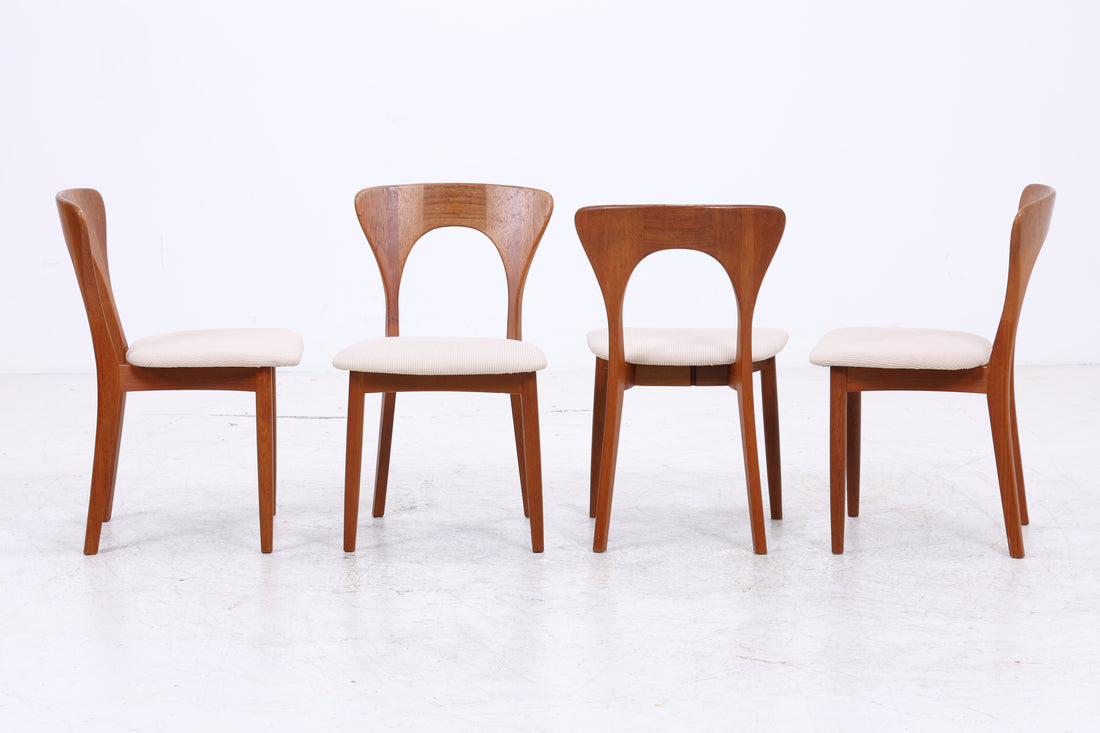Niels Koefoed Teak Stühle | 4er Set | Vintage | Danish Design
