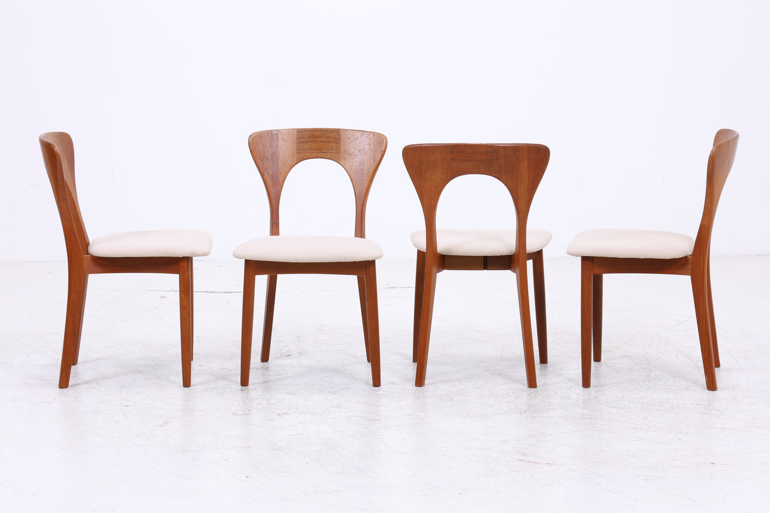 Niels Koefoed Teak Stühle | 4er Set | Vintage | Danish Design