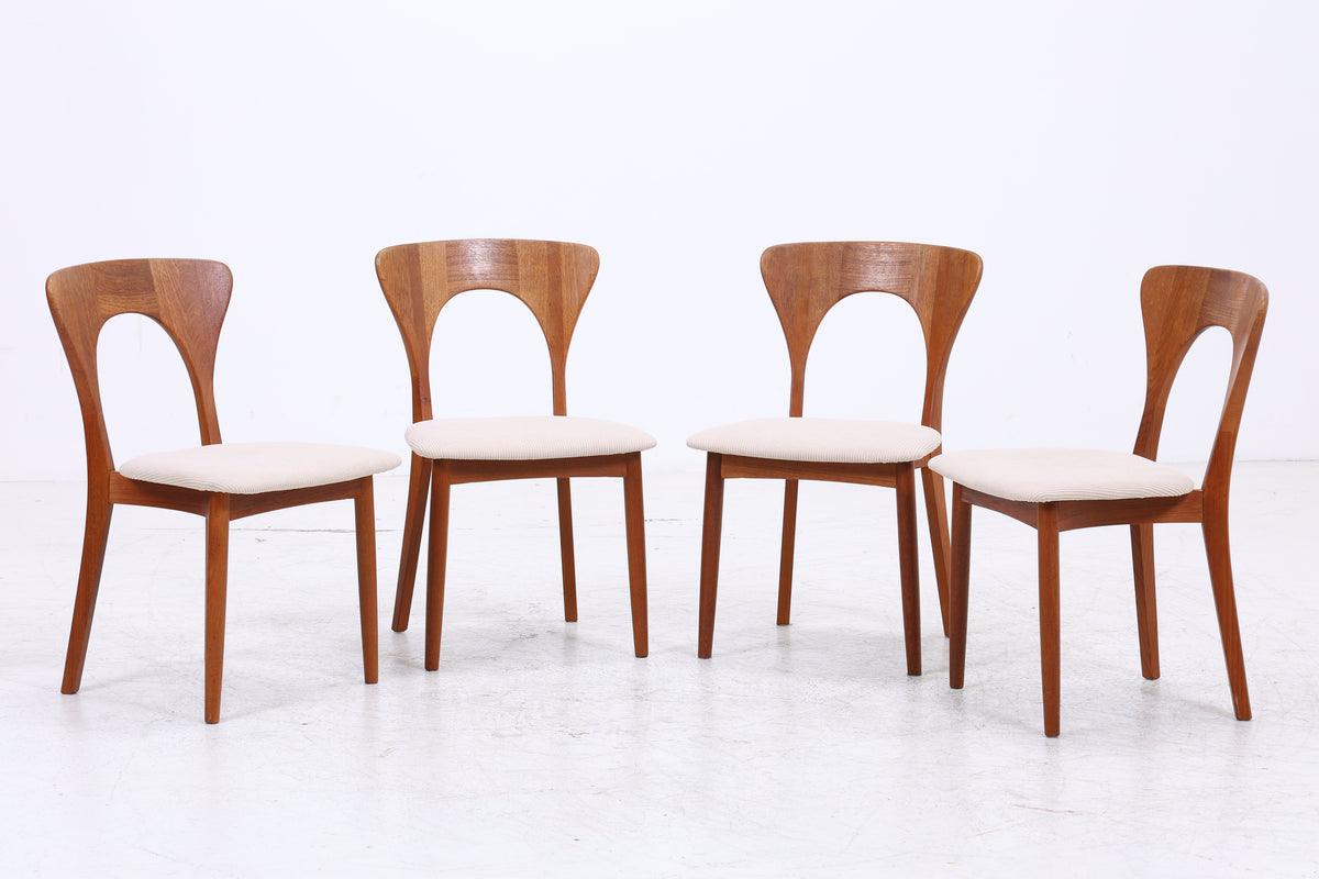 Niels Koefoed Teak Stühle | 4er Set | Vintage | Danish Design