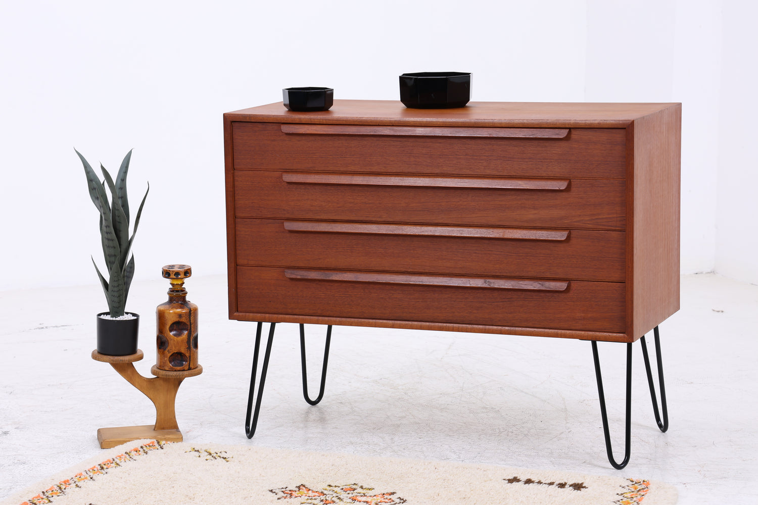 WK Möbel Teak Kommode | Vintage | Mid Century | 4 Schubladen