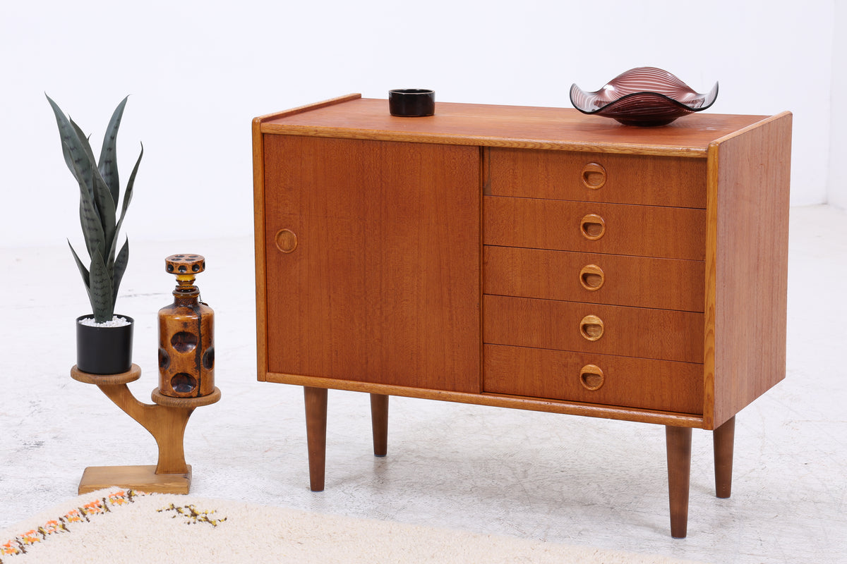 Vintage Teak Kommode | Mid Century | 5 Schubladen | Danish Design