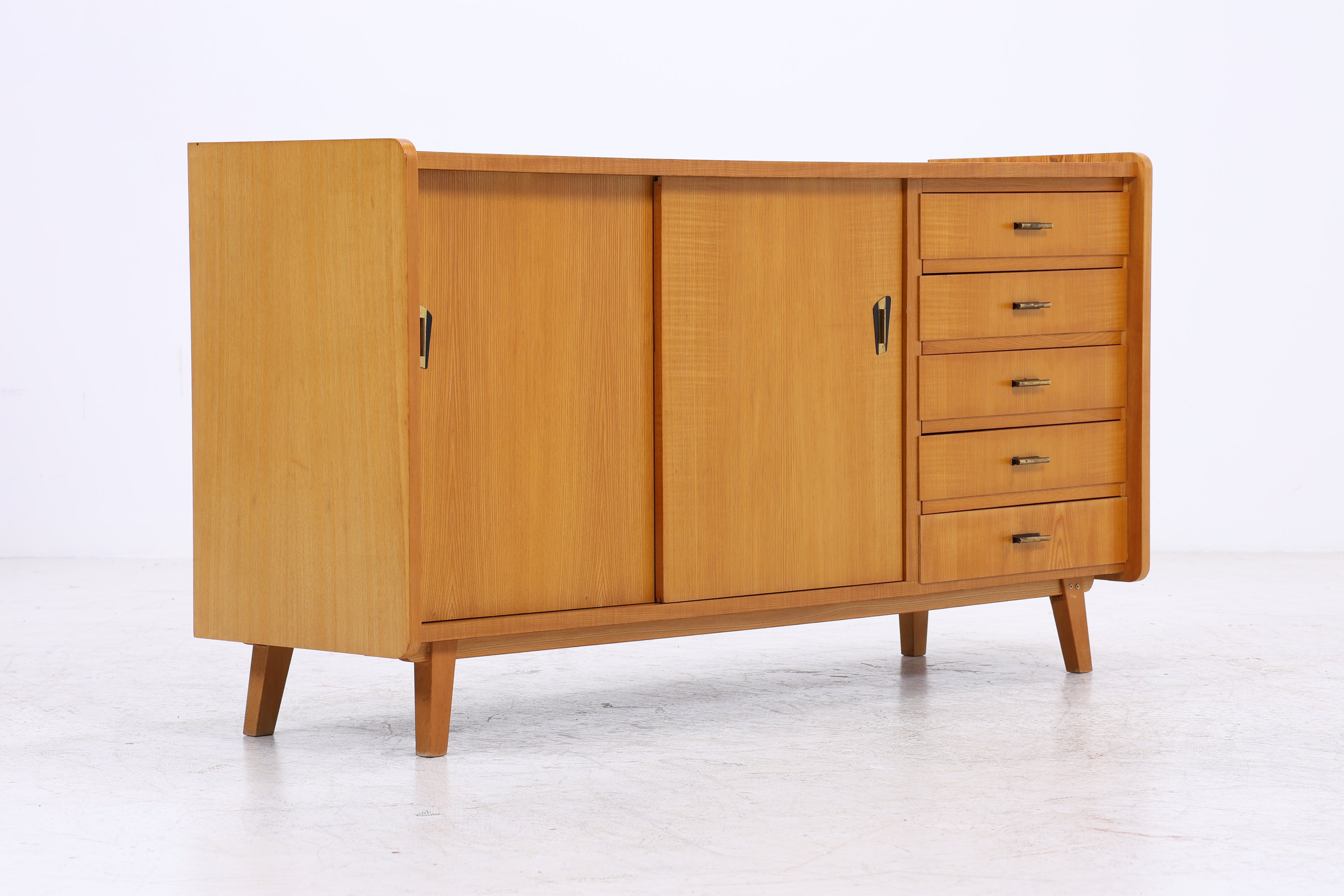 Vintage Sideboard | Mid Century | 5 Schubladen | 2 Schiebetüren