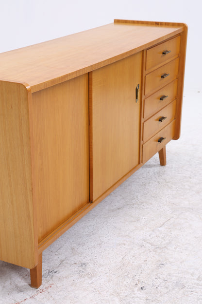 Vintage Sideboard | Mid Century | 5 Schubladen | 2 Schiebetüren