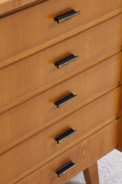 Vintage Sideboard | Mid Century | 5 Schubladen | 2 Schiebetüren