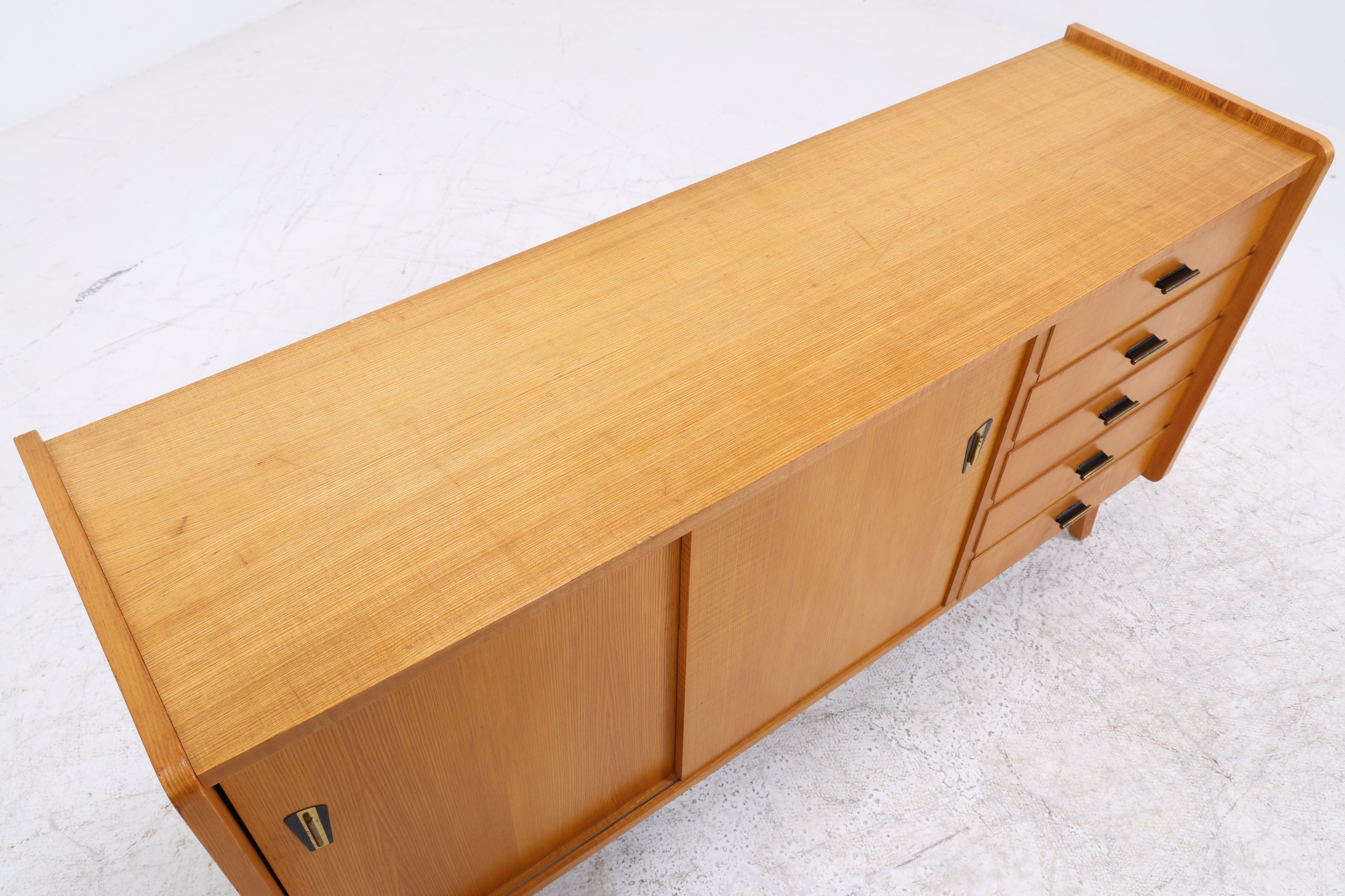 Vintage Sideboard | Mid Century | 5 Schubladen | 2 Schiebetüren
