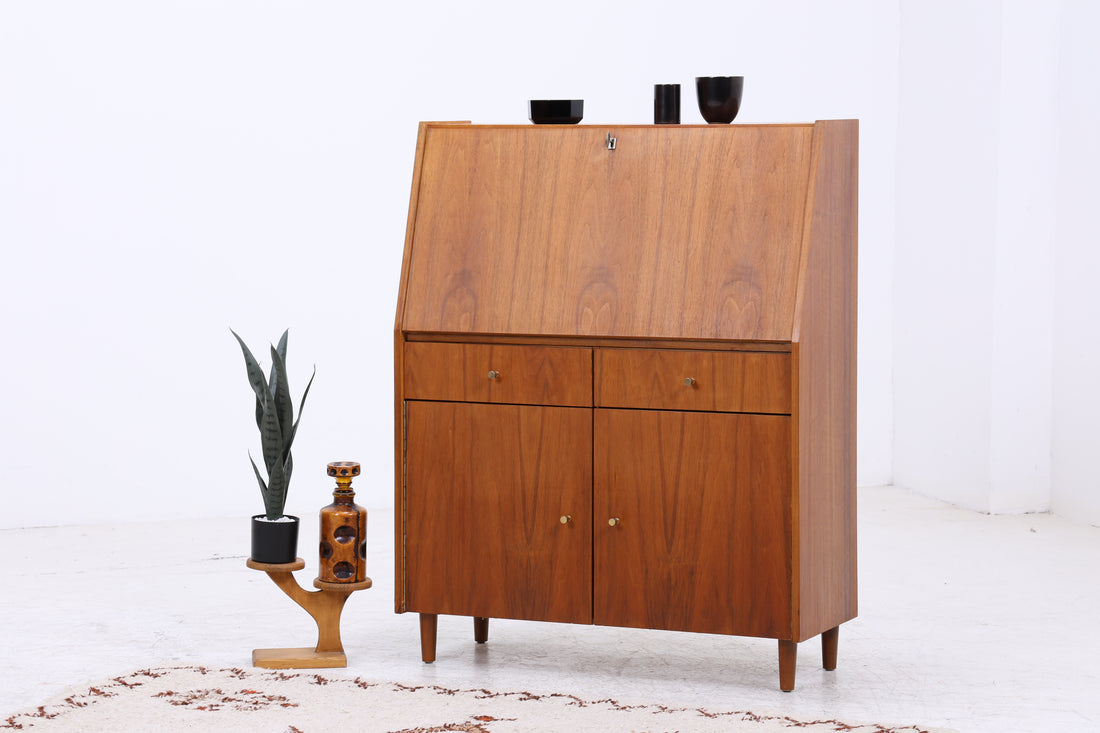 Vintage Nussbaum Sekretär | Mid Century | 60er Jahre