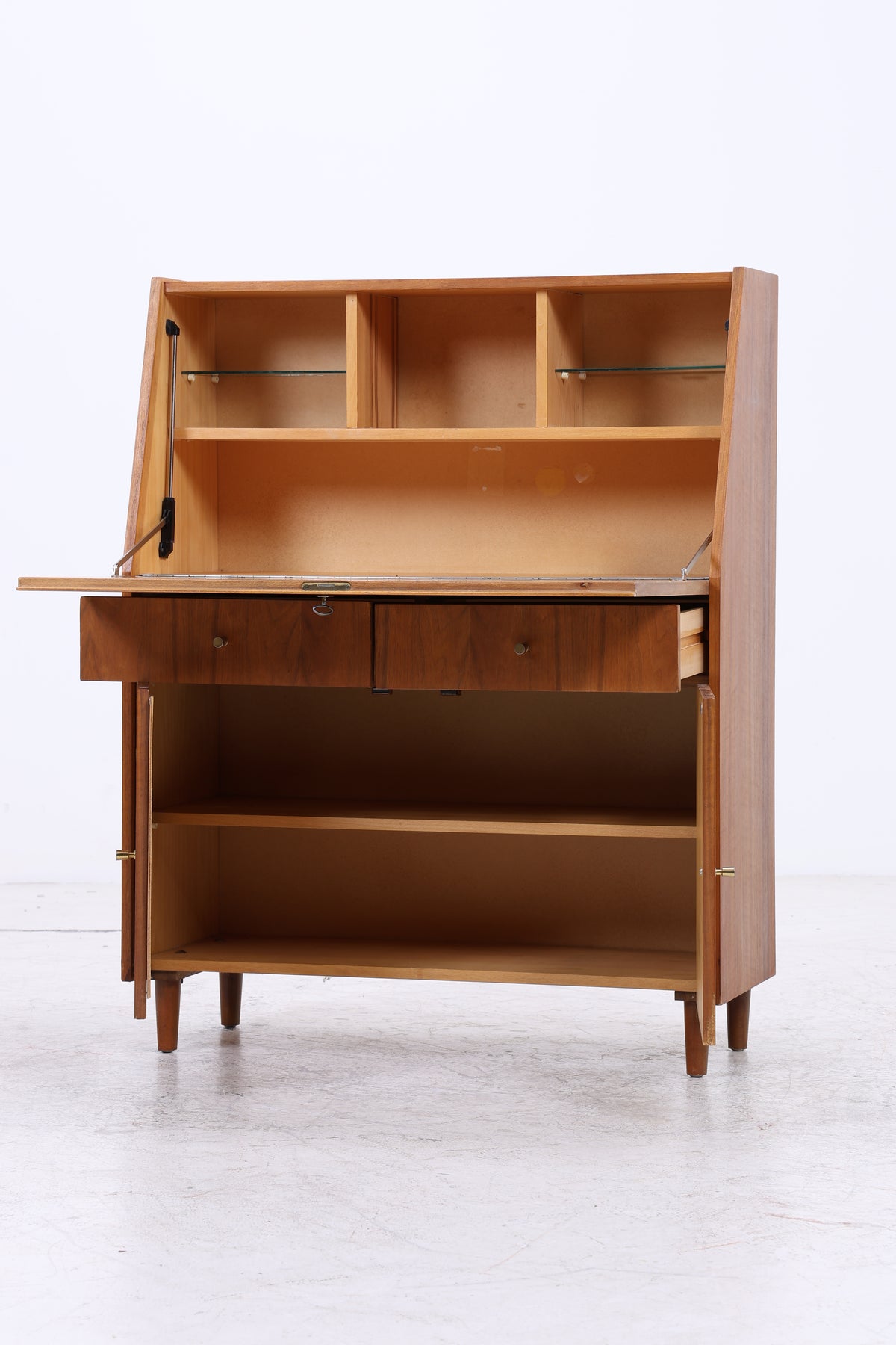 Vintage Nussbaum Sekretär | Mid Century | 60er Jahre