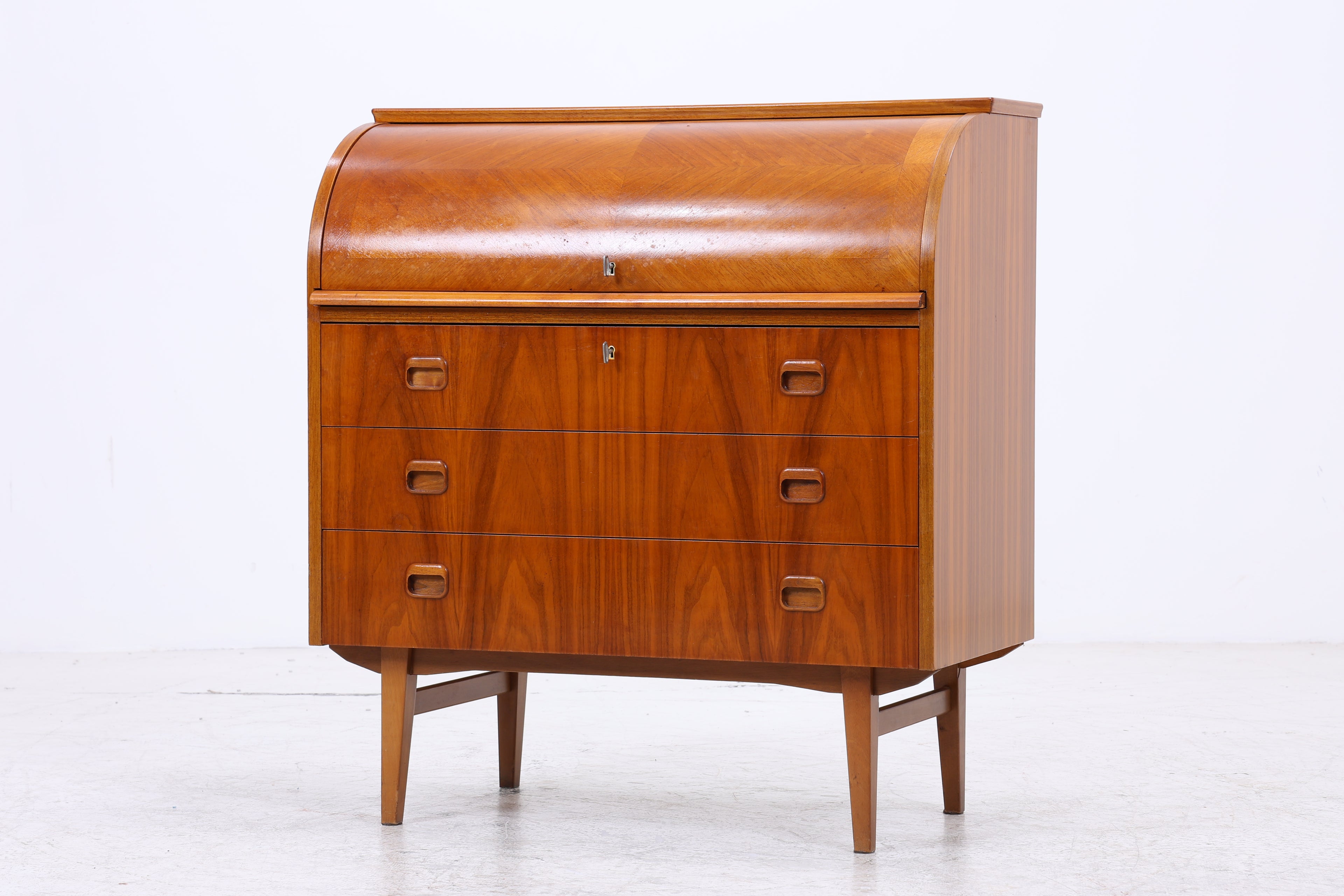 Vintage Sekretär | Mid Century Schreibsekretär | 3 Schubladen