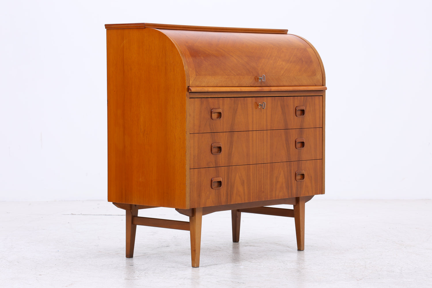 Vintage Sekretär | Mid Century Schreibsekretär | 3 Schubladen