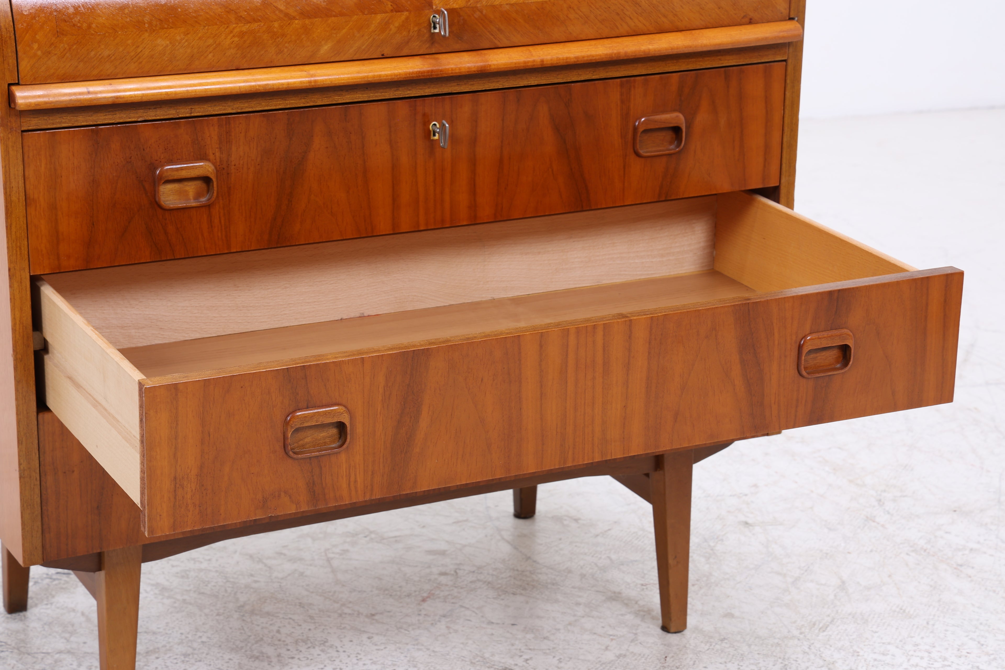 Vintage Sekretär | Mid Century Schreibsekretär | 3 Schubladen