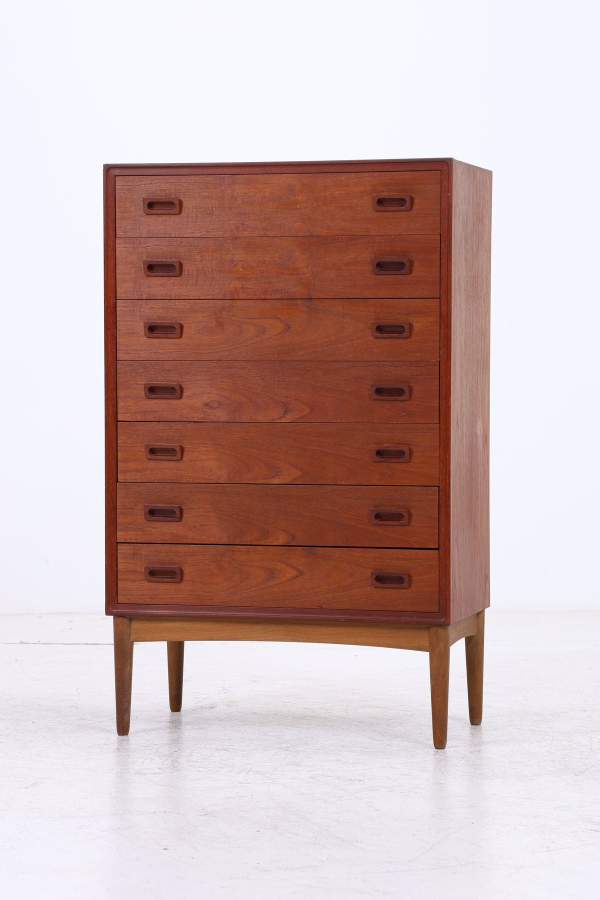 Vintage Teak Tallboy | Mid Century Kommode | 7 Schubladen